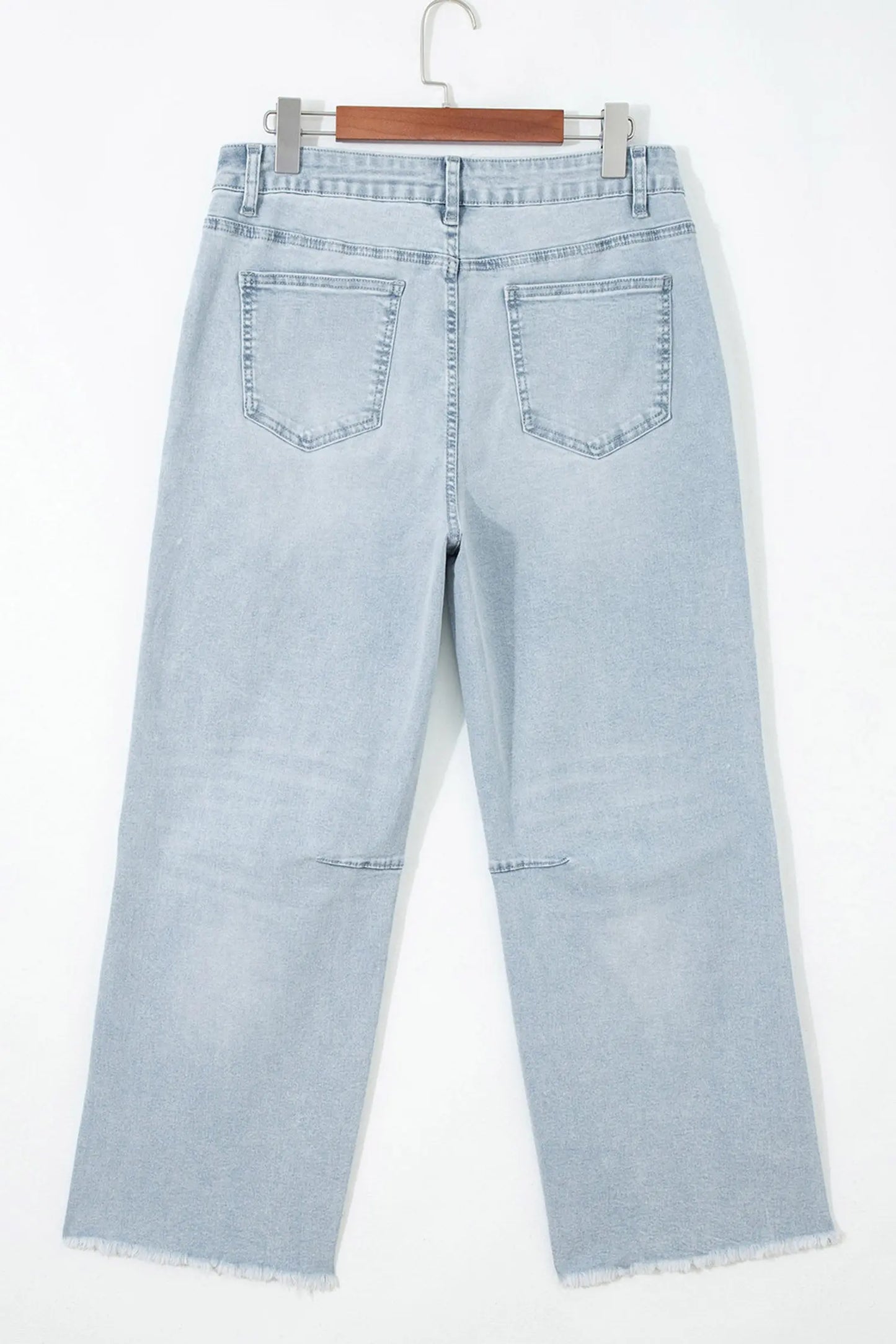 Beau Blue Patriotic Sequin Stars Patch Pocket Shift Jeans