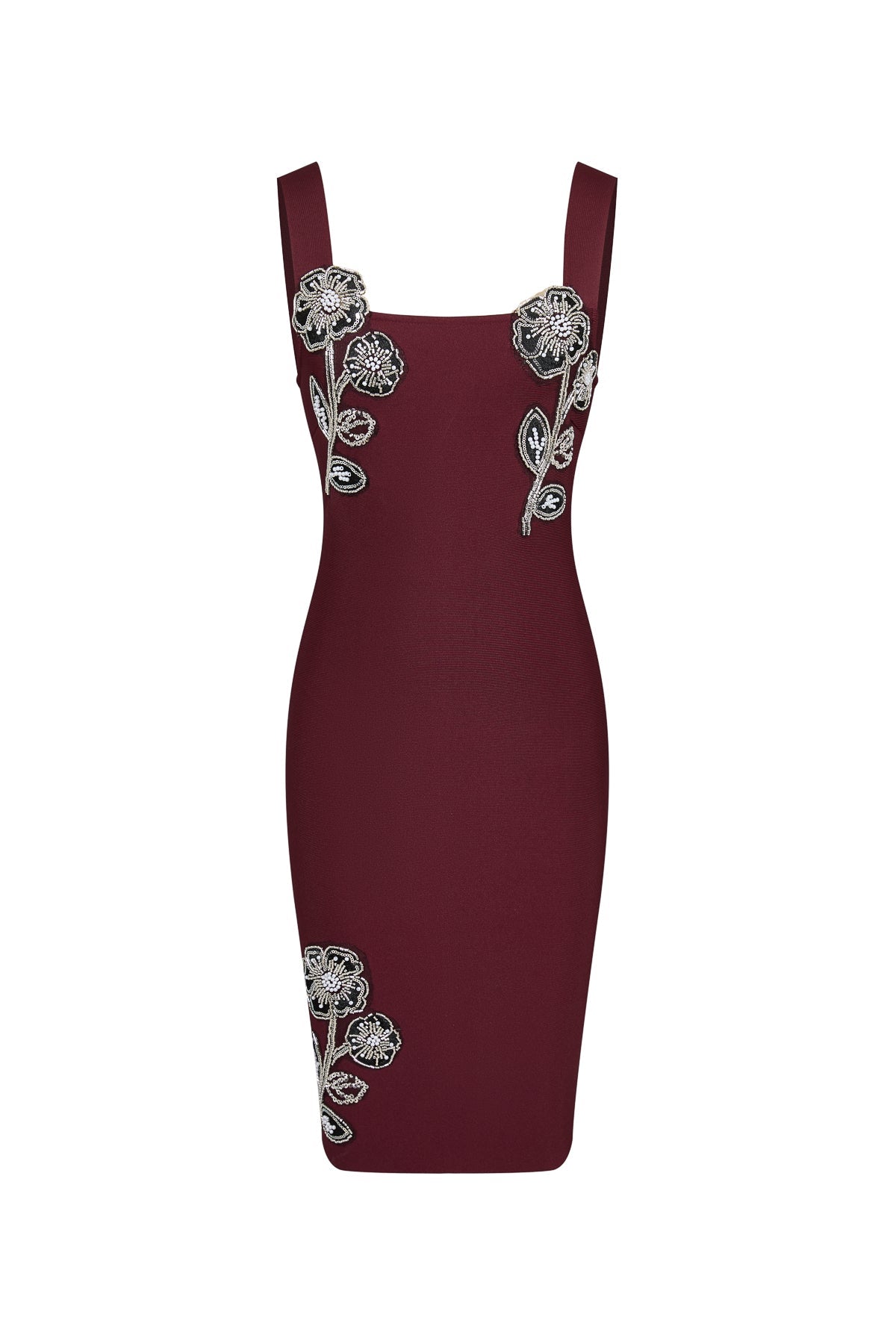 Floral Bandage Midi flat lay view
