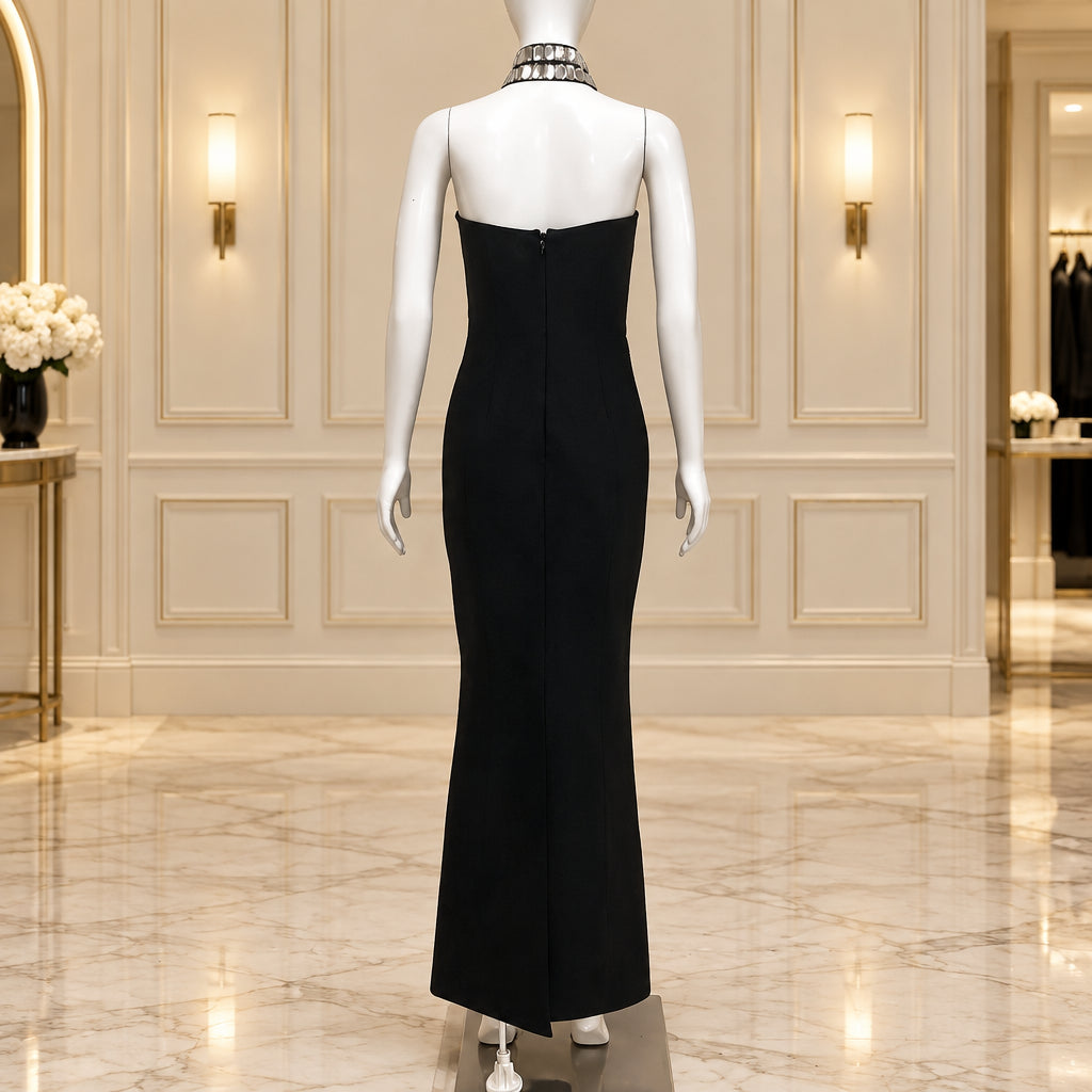 Black Party Bandage Dress mannequin back view · nz-alt-v1 · nz-bg-v1