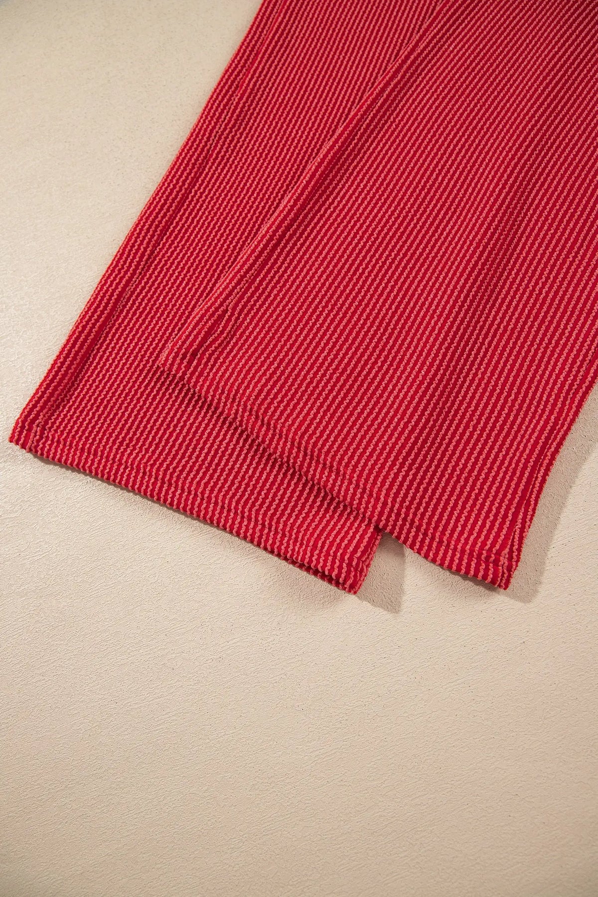 MERRY Corded Long Sleeve Top and Pockets Pants Set