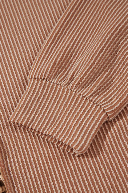 DUNE Leopard Print Colorblock Ribbed Knit Top