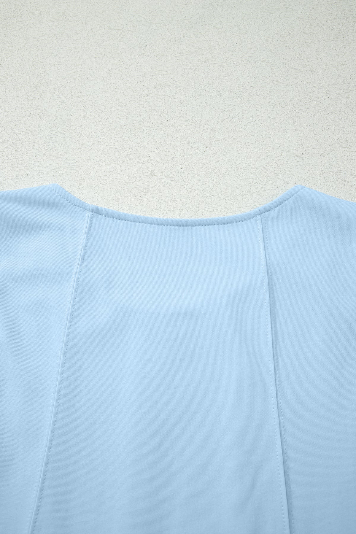 Cotton Stitched Detail Loose Tank Top 2pcs Short Set