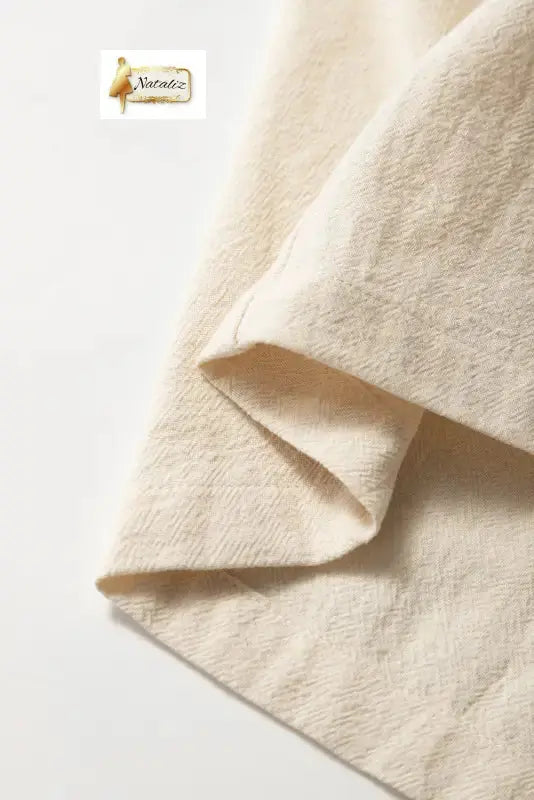 100% Cotton Beige High Waist Sleeveless Wide Leg Jumpsuit Dear-Lover Dropshipping