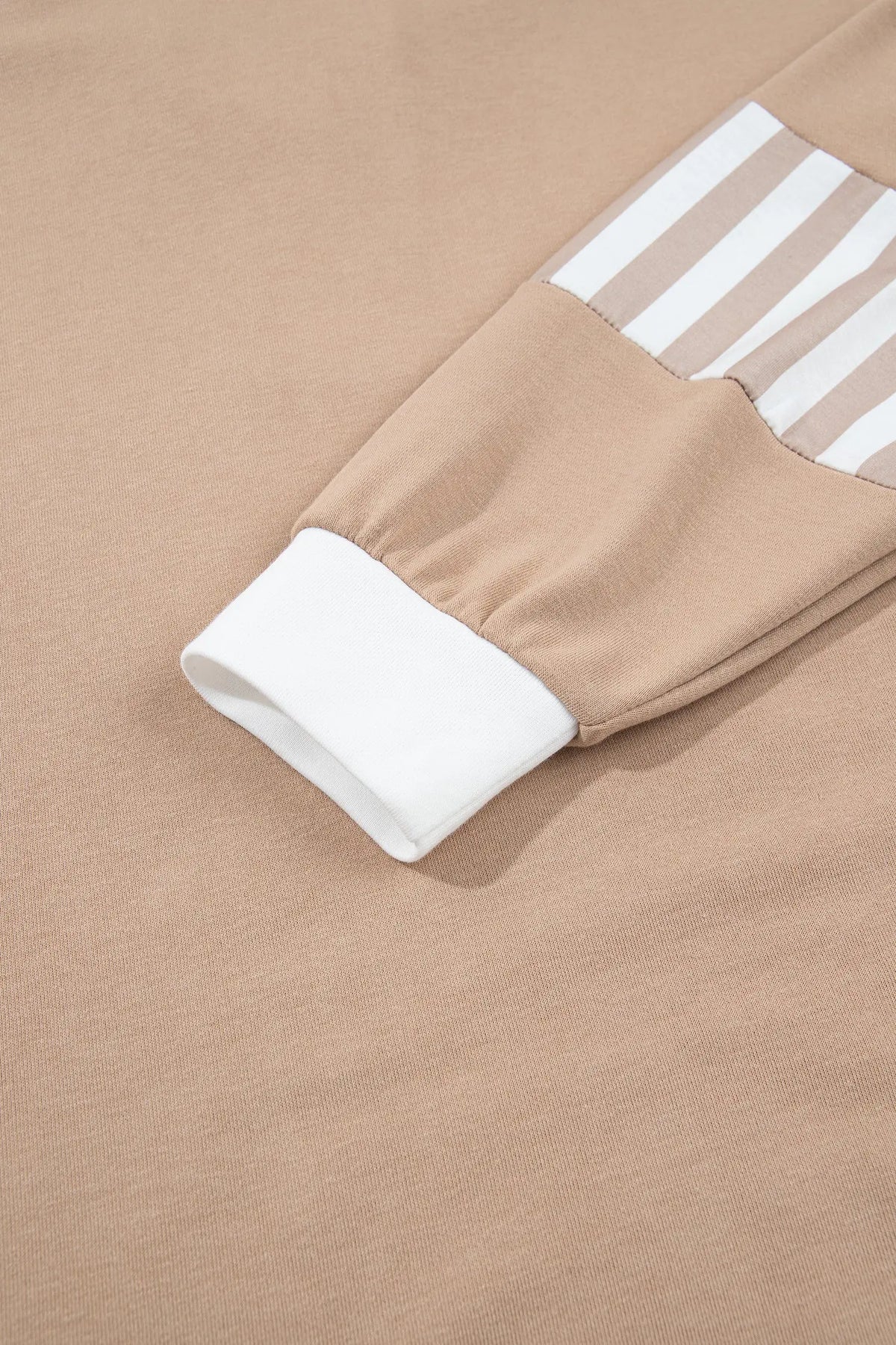 Striped Color Block Pullover Top Drawstring Shorts Set detail view · nz-alt-v1
