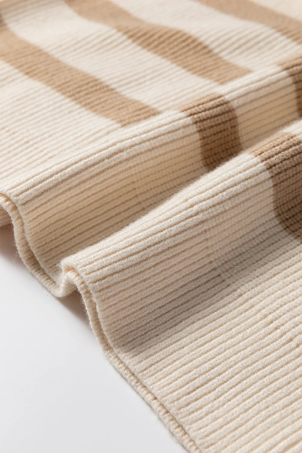 Chicory Coffee Ribbed Half Zip Collared Sweater Vest