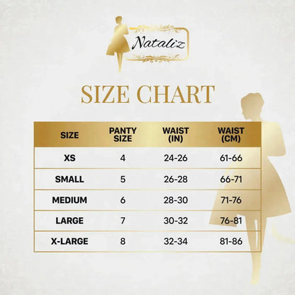 Thong size chart in inches