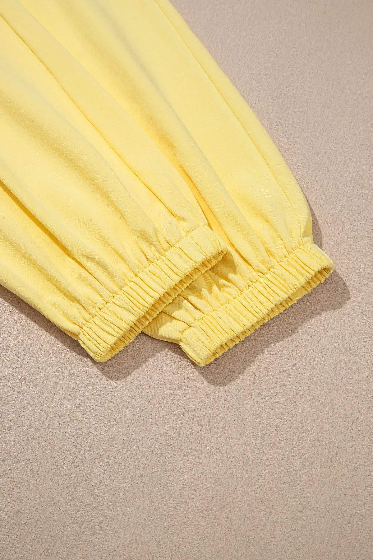 Solid Color Cropped Tank Top and Jogger Pants Set