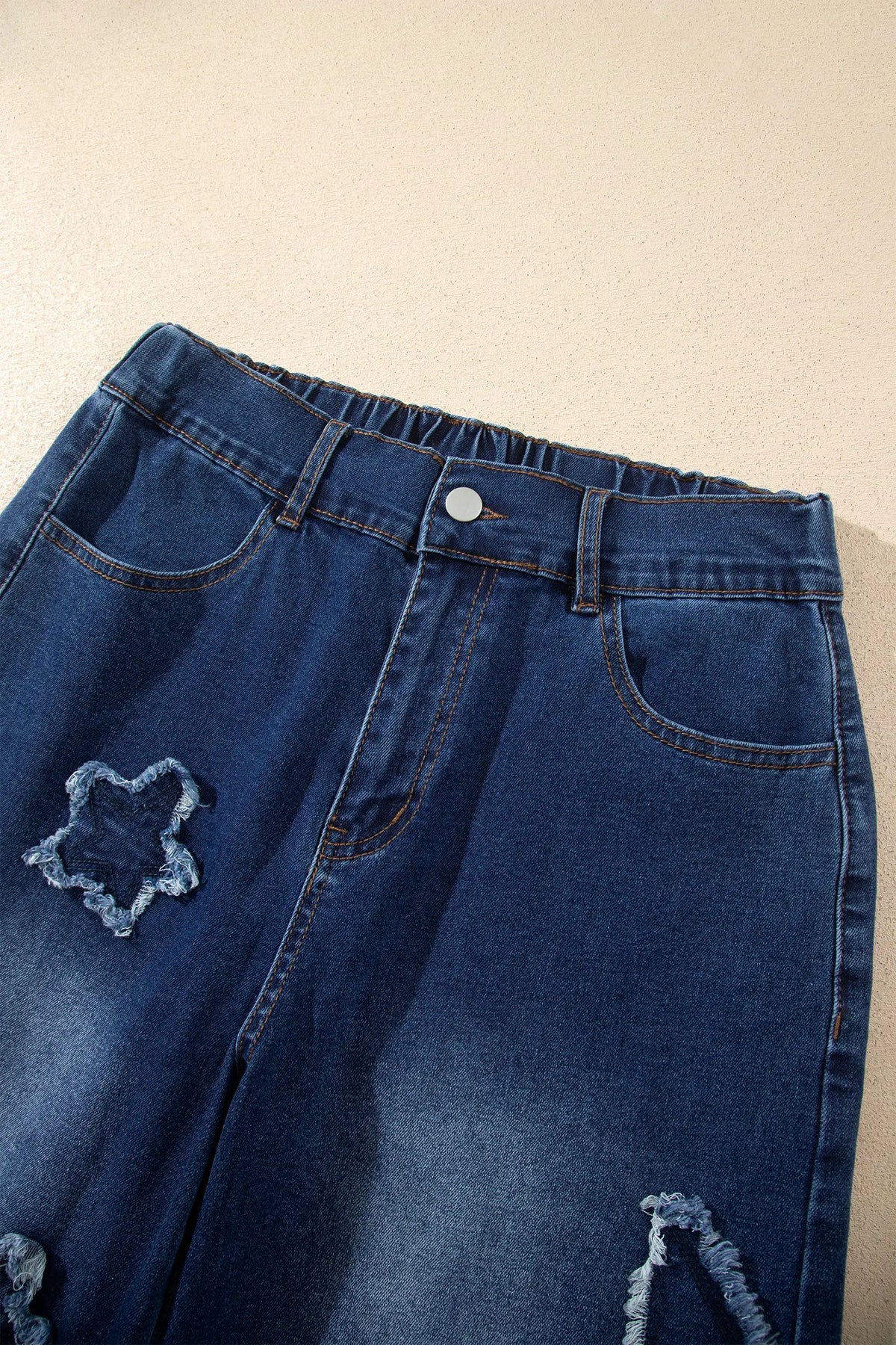 Ashleigh Blue Star Decorated Wide Leg Jeans detail view · nz-alt-v1