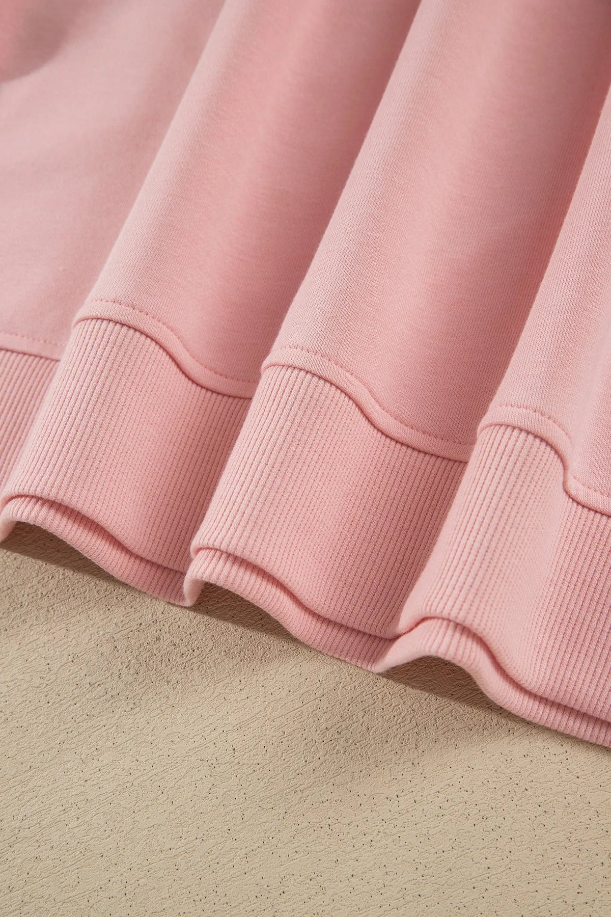 Pink Polka Dot Patchwork Colorblock Long Sleeve Casual Two Piece Pants Set detail view · nz-alt-v1