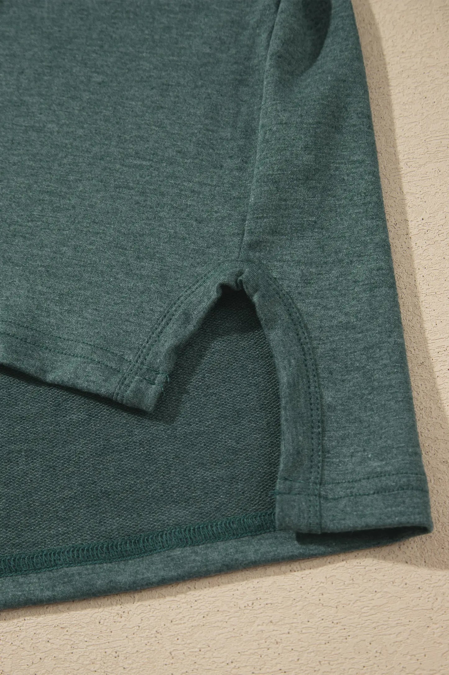 Green Bay Raw Seam Patchwork Long Sleeve Top Pocket Casual Pants 2pcs Set