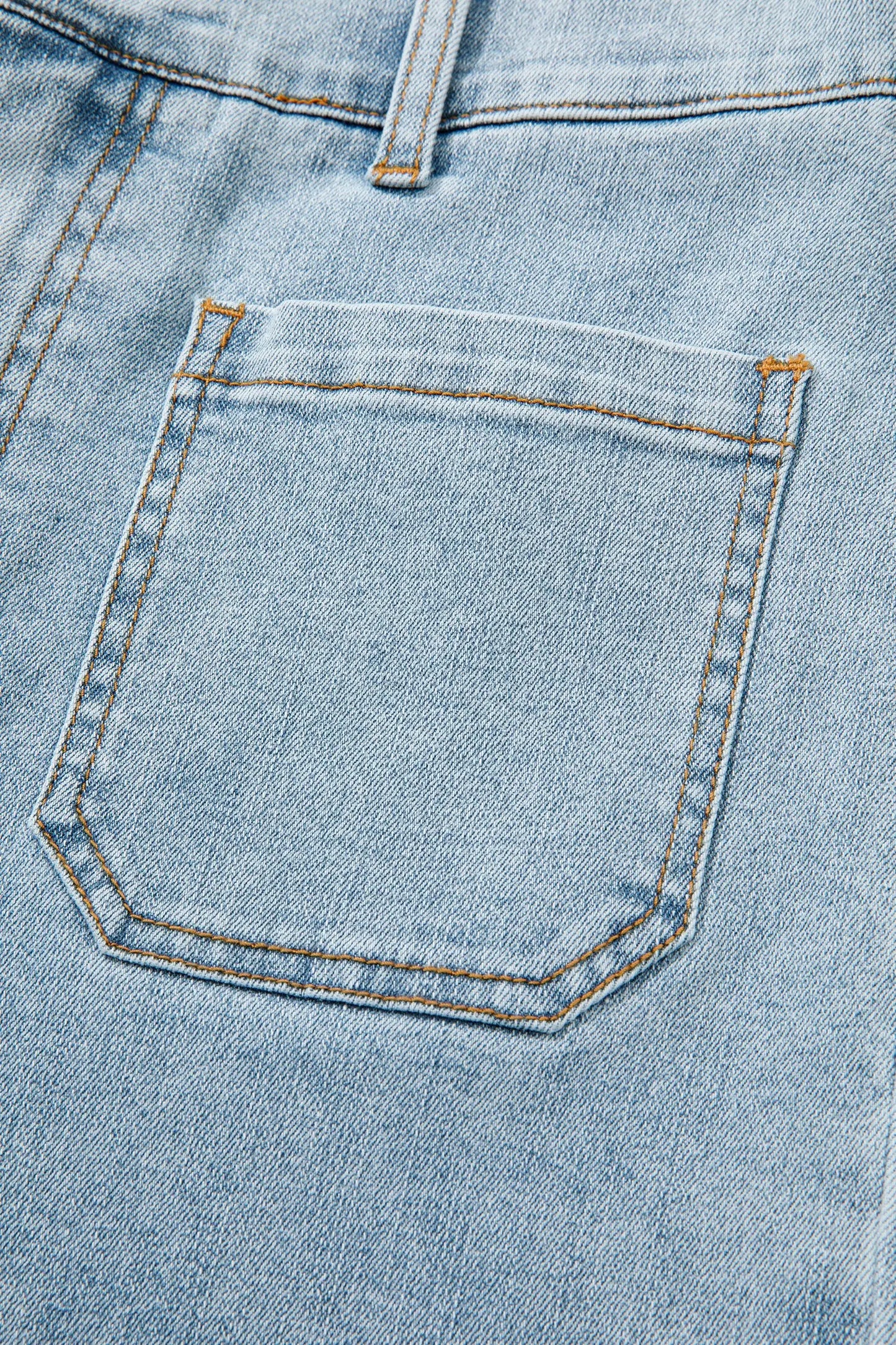 Beau Blue Solid Full-Length Regular Pocket Detail Wholesale Denim Jeans