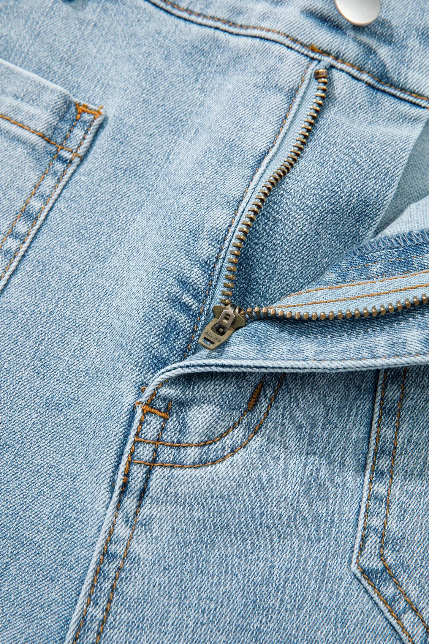Beau Blue Solid Full-Length Regular Pocket Detail Wholesale Denim Jeans
