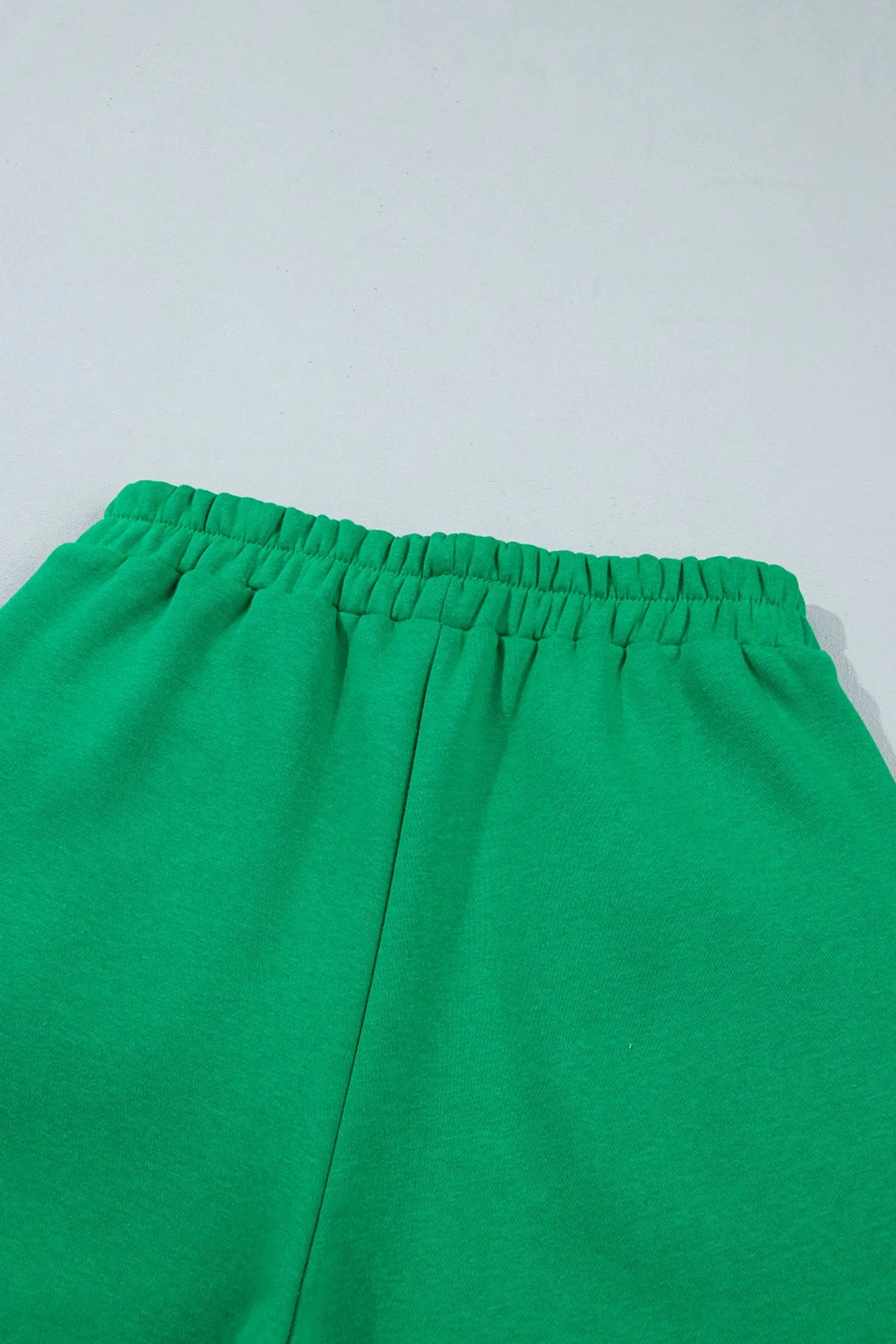 Polka Dot Trim Baggy Pullover 2pcs Short Set