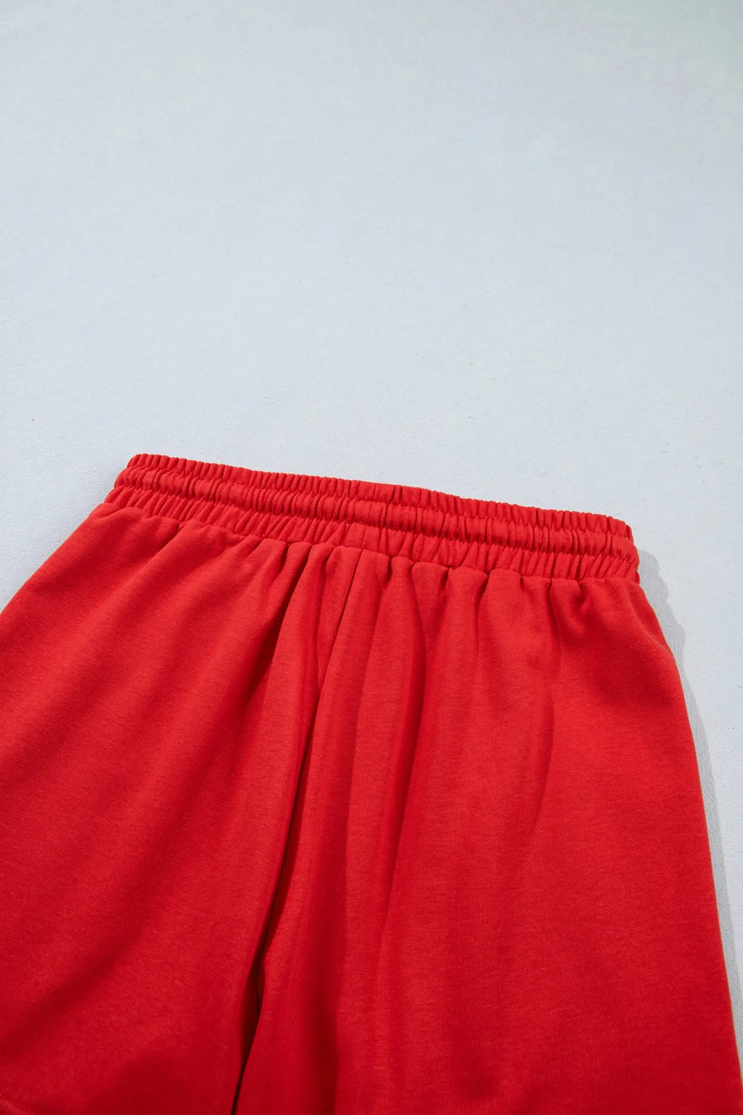 Khaki Checkerboard Plaid Long Sleeve Solid Color Shorts 2pcs Set