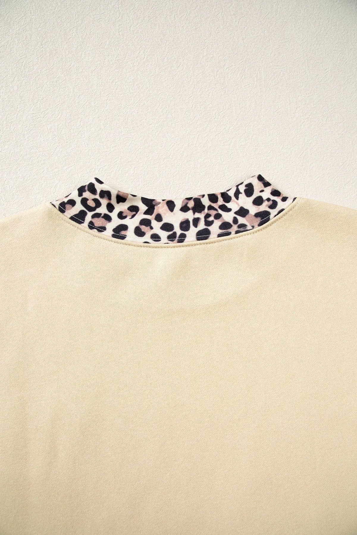 Polka Dot Trim High Neck GRACE Letter Graphic Baggy Sweatshirt