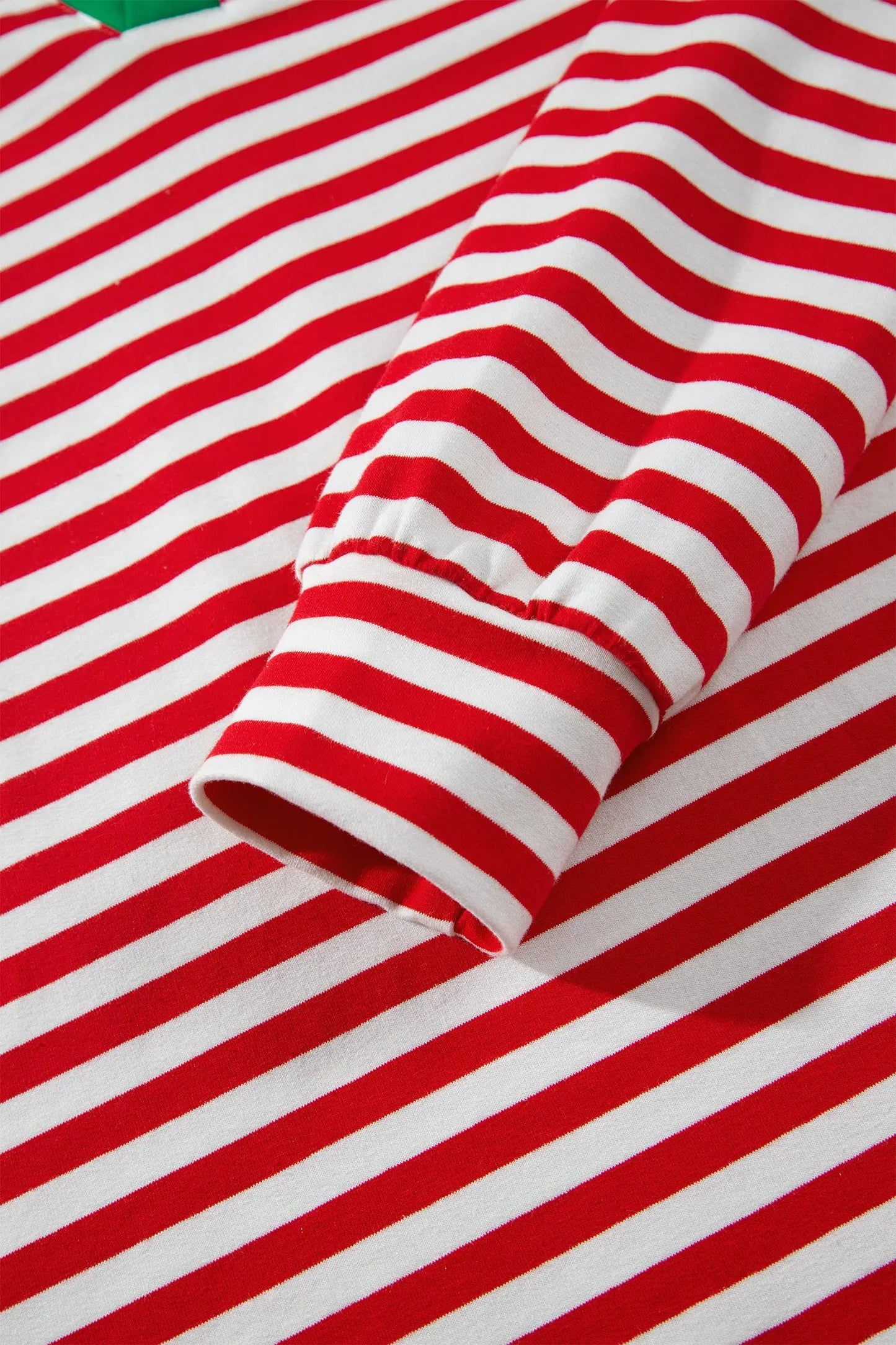Red Stripe Colorblock Trim Polo Collar Drawstring Elastic Waist Band Casual 2pcs Outfit
