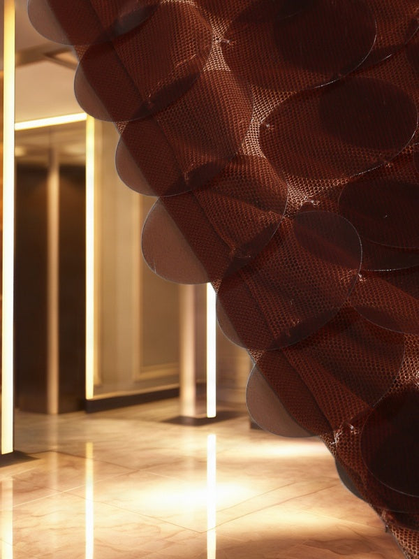 Chocolate Paillette Sequin Sleeveless Mini Dress detail view · nz-bg-v1