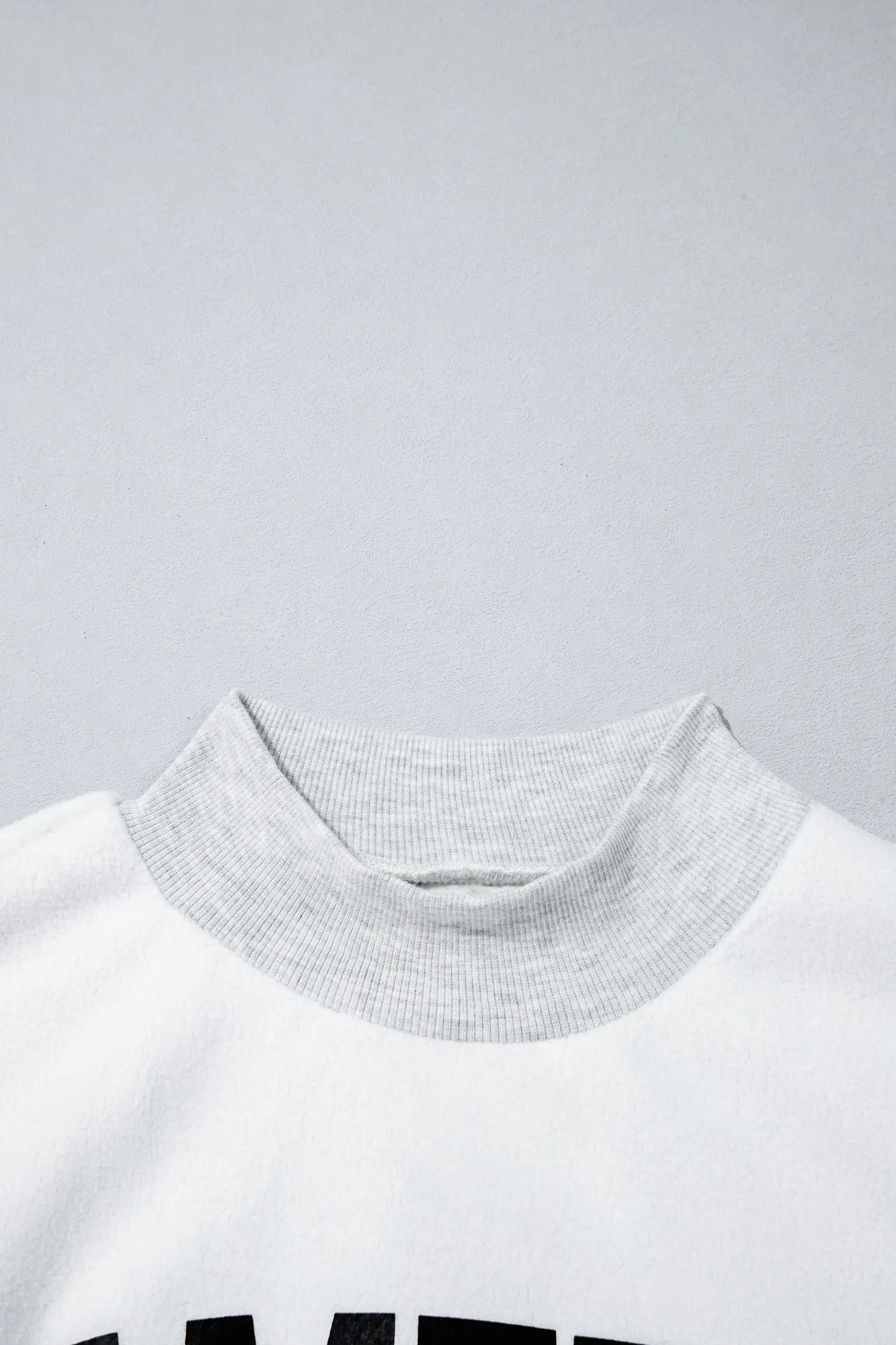Light Grey High Neck GAMEDAY/ FOOTBALL Double Side Printed Reversible Sweatshirt