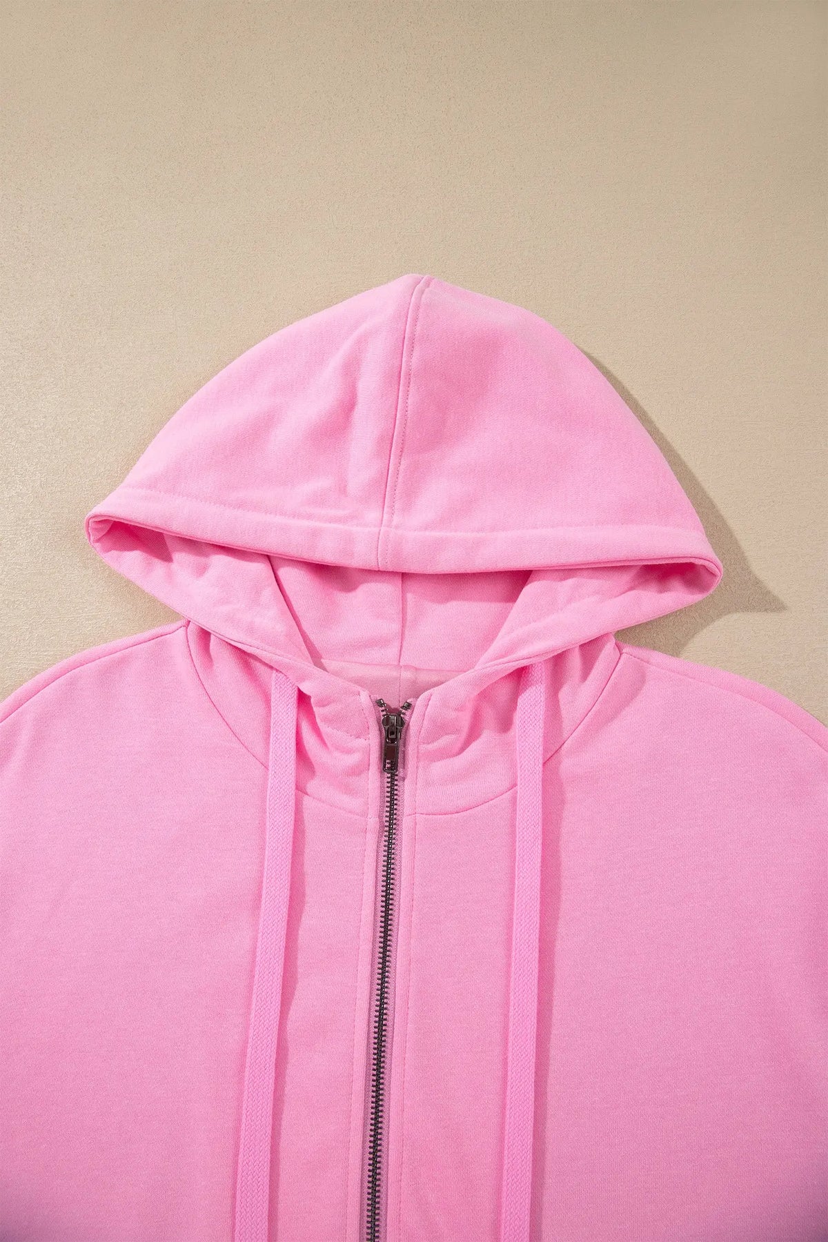 Sachet Pink Zip-up One Piece Long Sleeve Hoodie detail view · nz-alt-v1