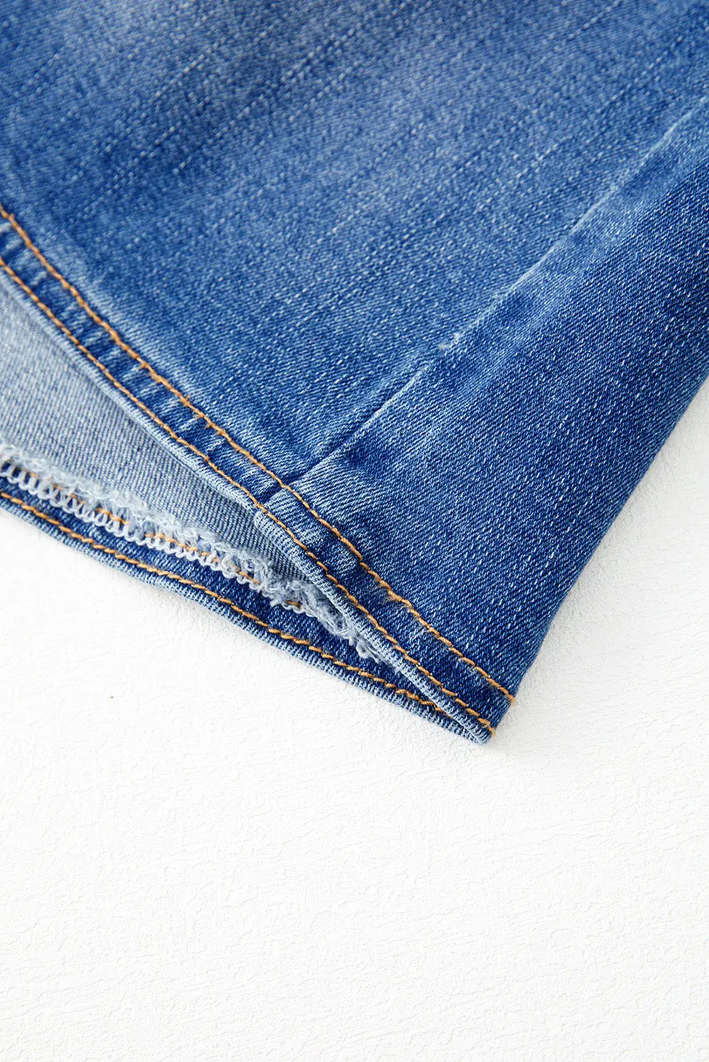 Ashleigh Blue Wrapped Crossed Waist Denim Mini Skirt