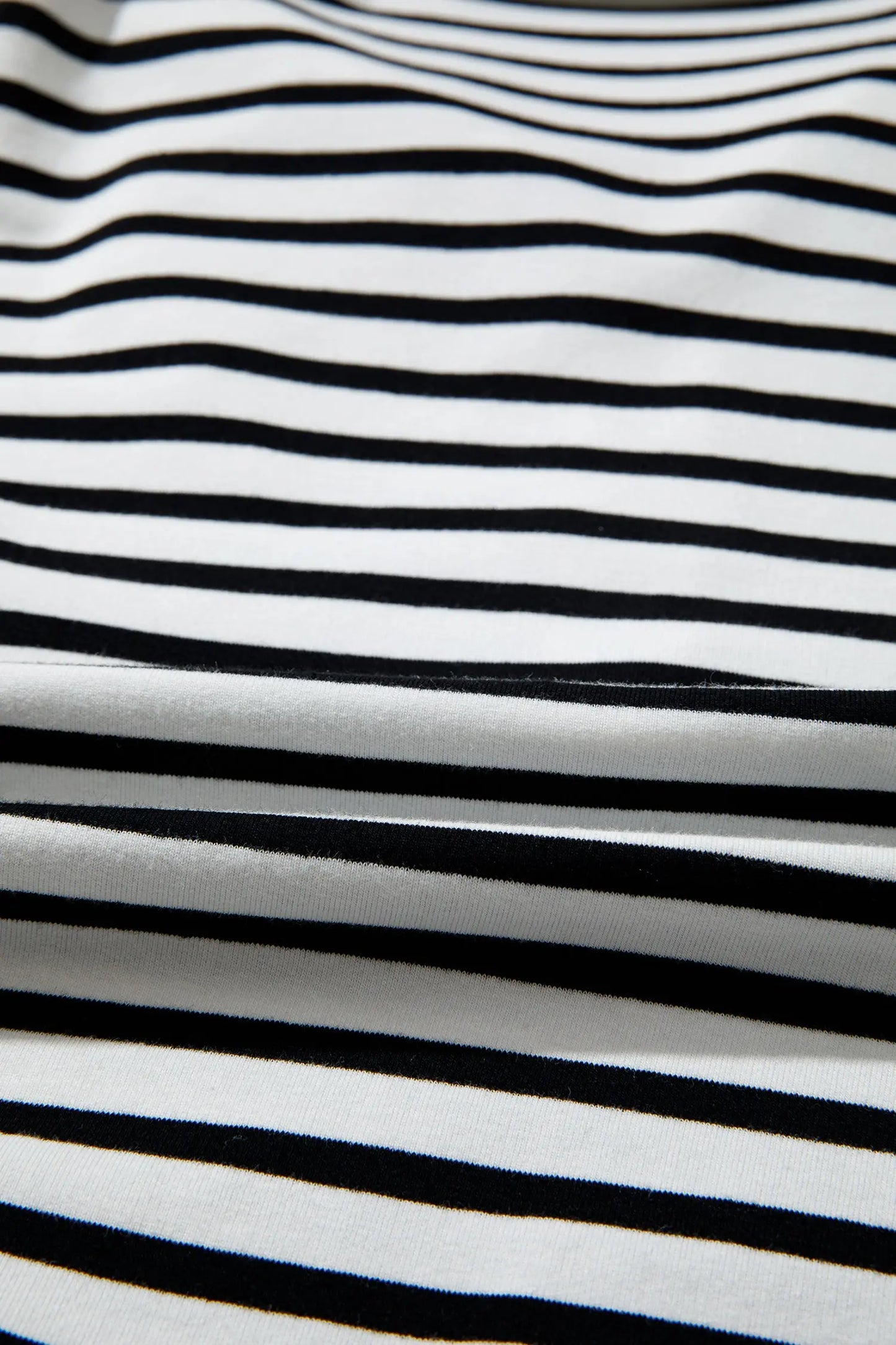 White Stripe Striped Colorblock V Neck Long Sleeve Shift Plus Size Blouse