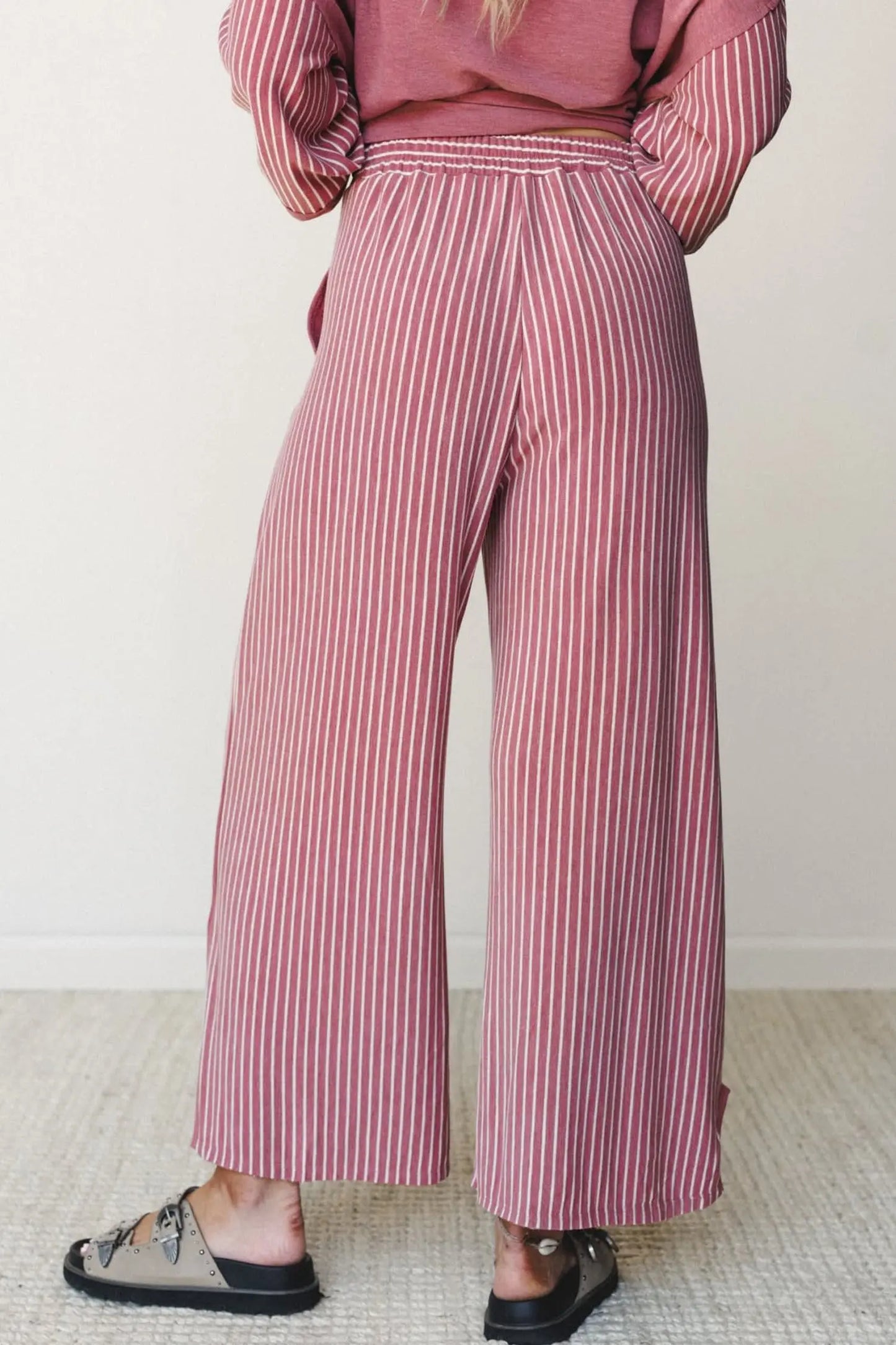 Green Bay Raw Seam Patchwork Long Sleeve Top Pocket Casual Pants 2pcs Set
