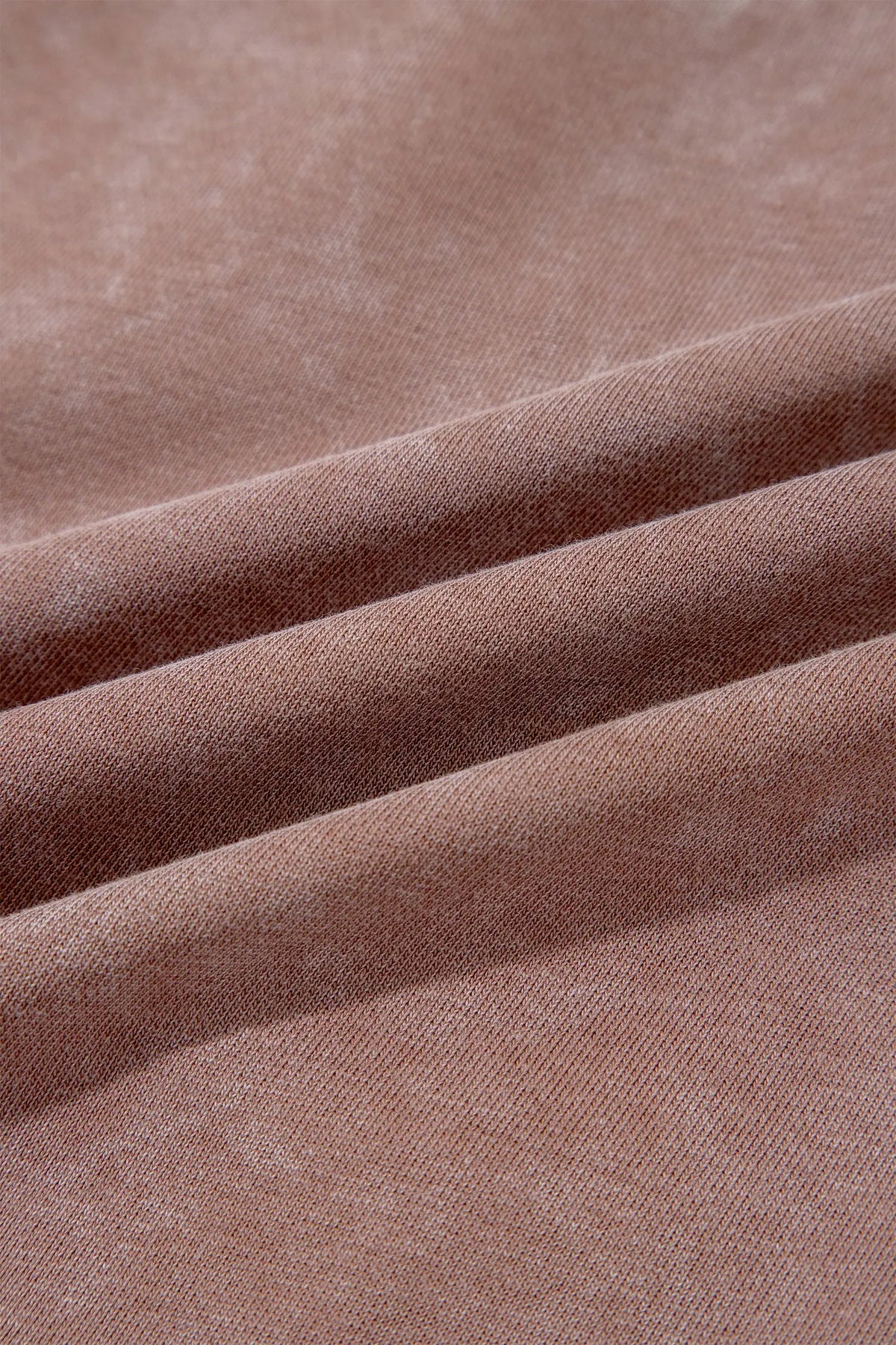 Chestnut vintage half-zip long sleeve ribbed sweatshirt detail view · nz-alt-v1