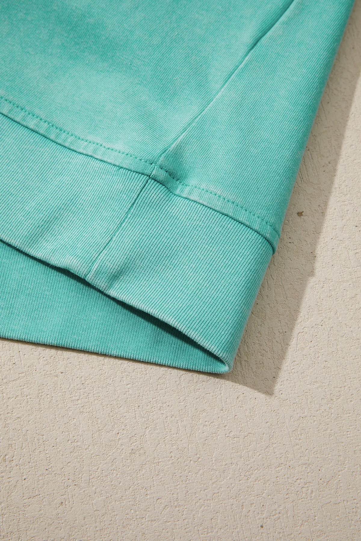 Cotton Mineral Wash V Neck Tee Matching Skort Set