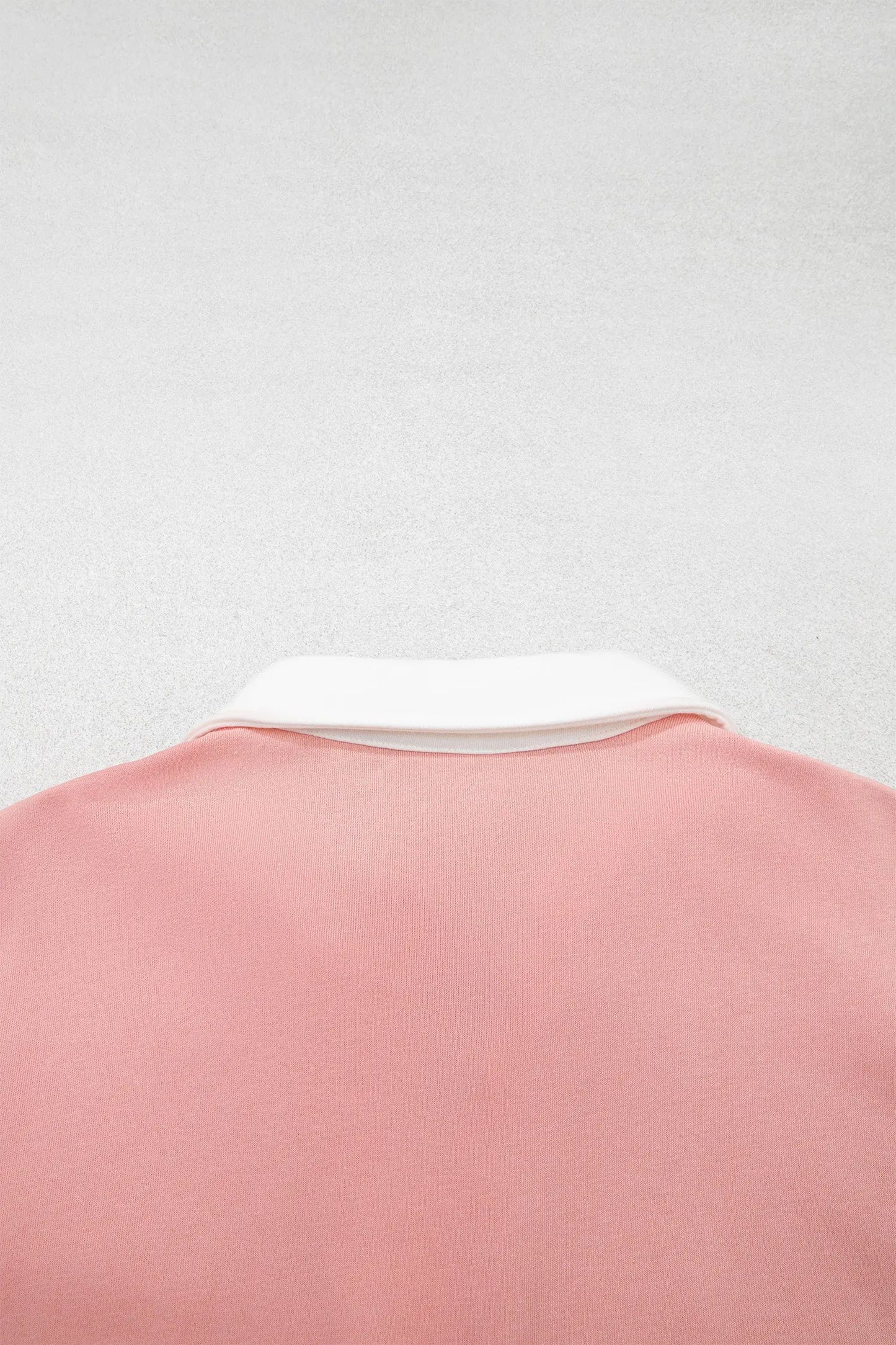 Gossamer Pink Striped Color Block Pullover Top Drawstring Shorts Set