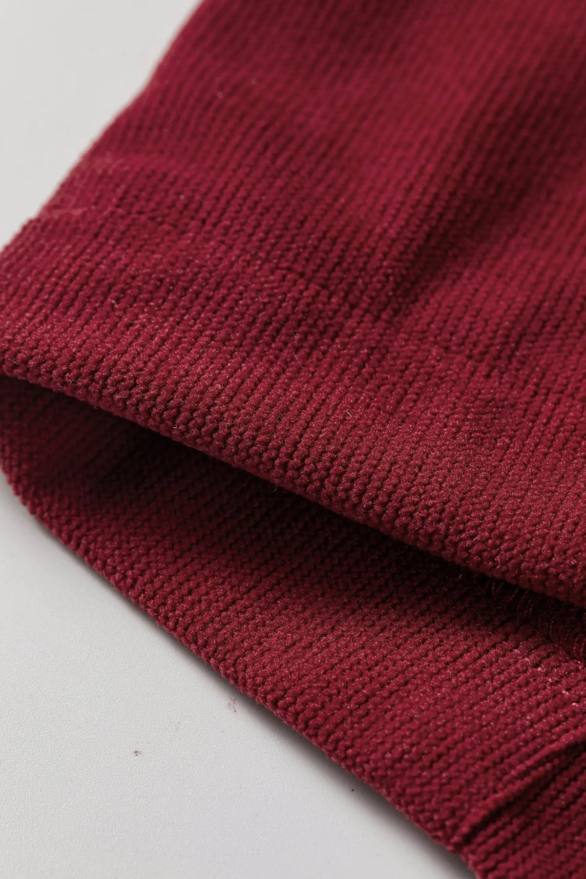 Chestnut Elastic Waist Drawstring Corduroy Casual Pants