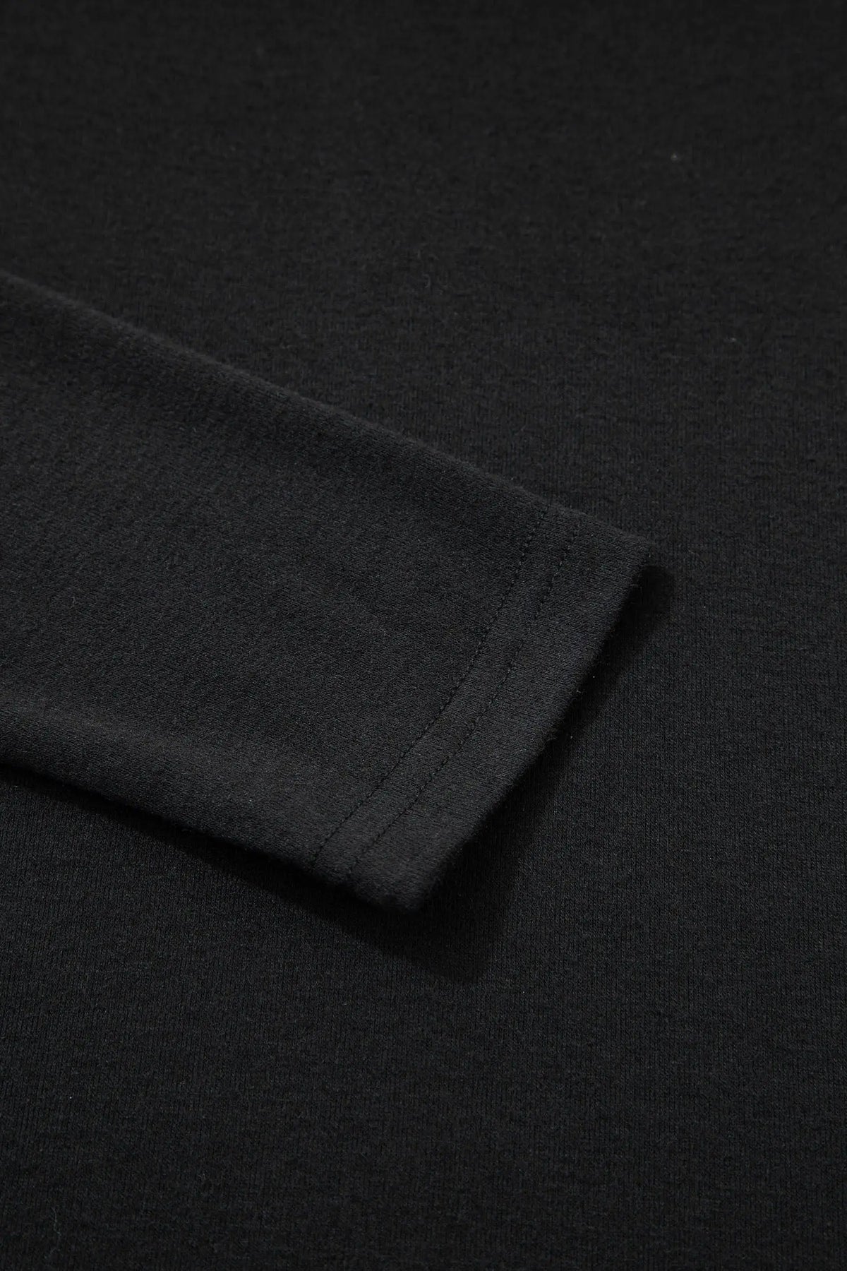 Black High Neck Long Sleeve Top detail view · nz-alt-v1
