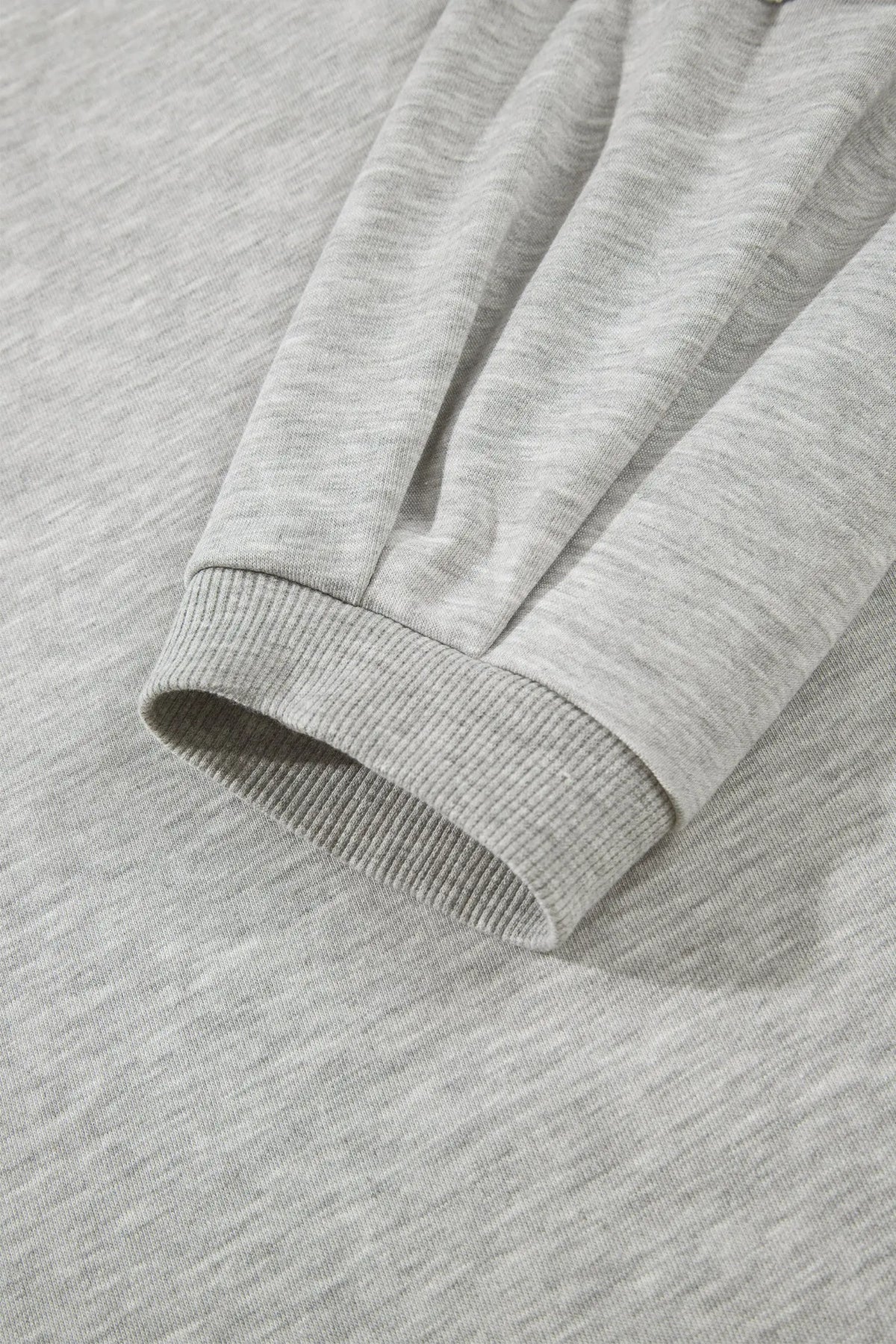 Light Grey Long Sleeve Patch Embroidery Tunic Plus Size Blouse