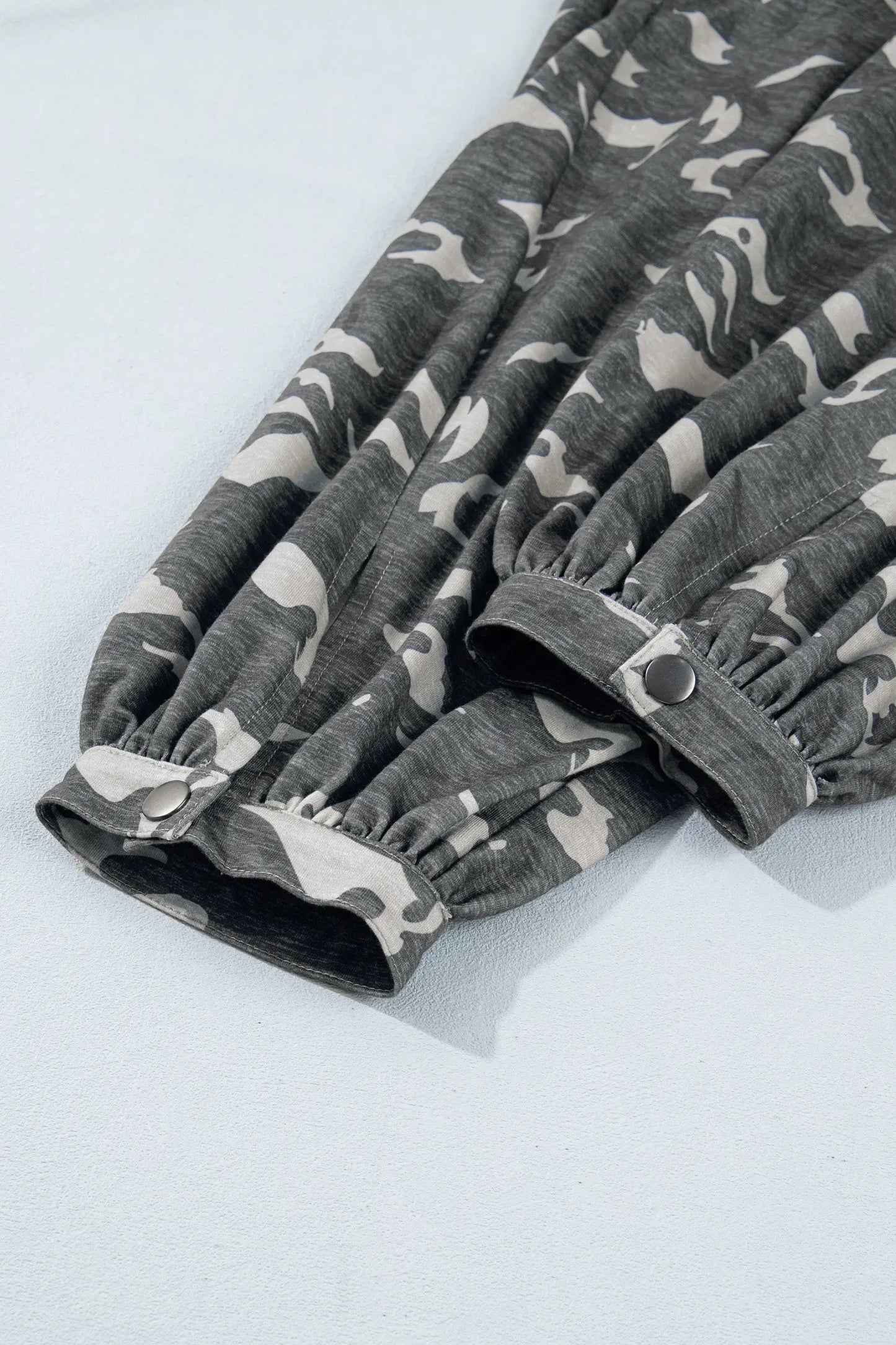 Multicolour Drawstring Contrast Waistband Camouflage Cargo Barrel Pants
