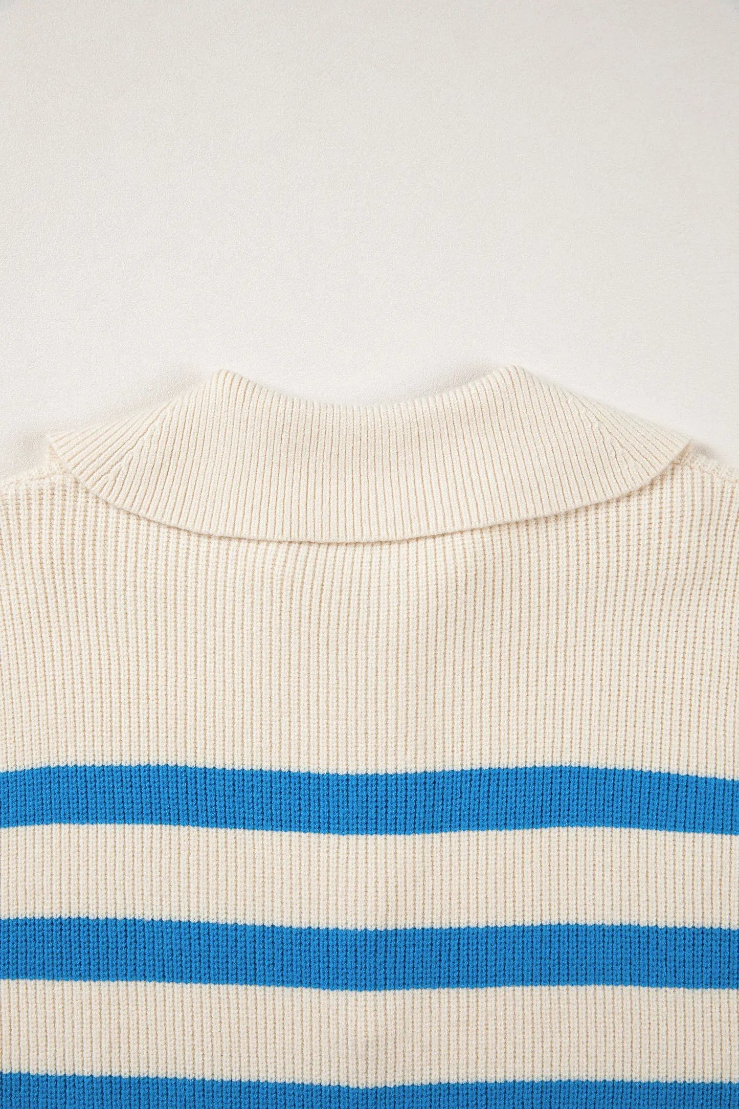 Chicory Coffee Ribbed Half Zip Collared Sweater Vest