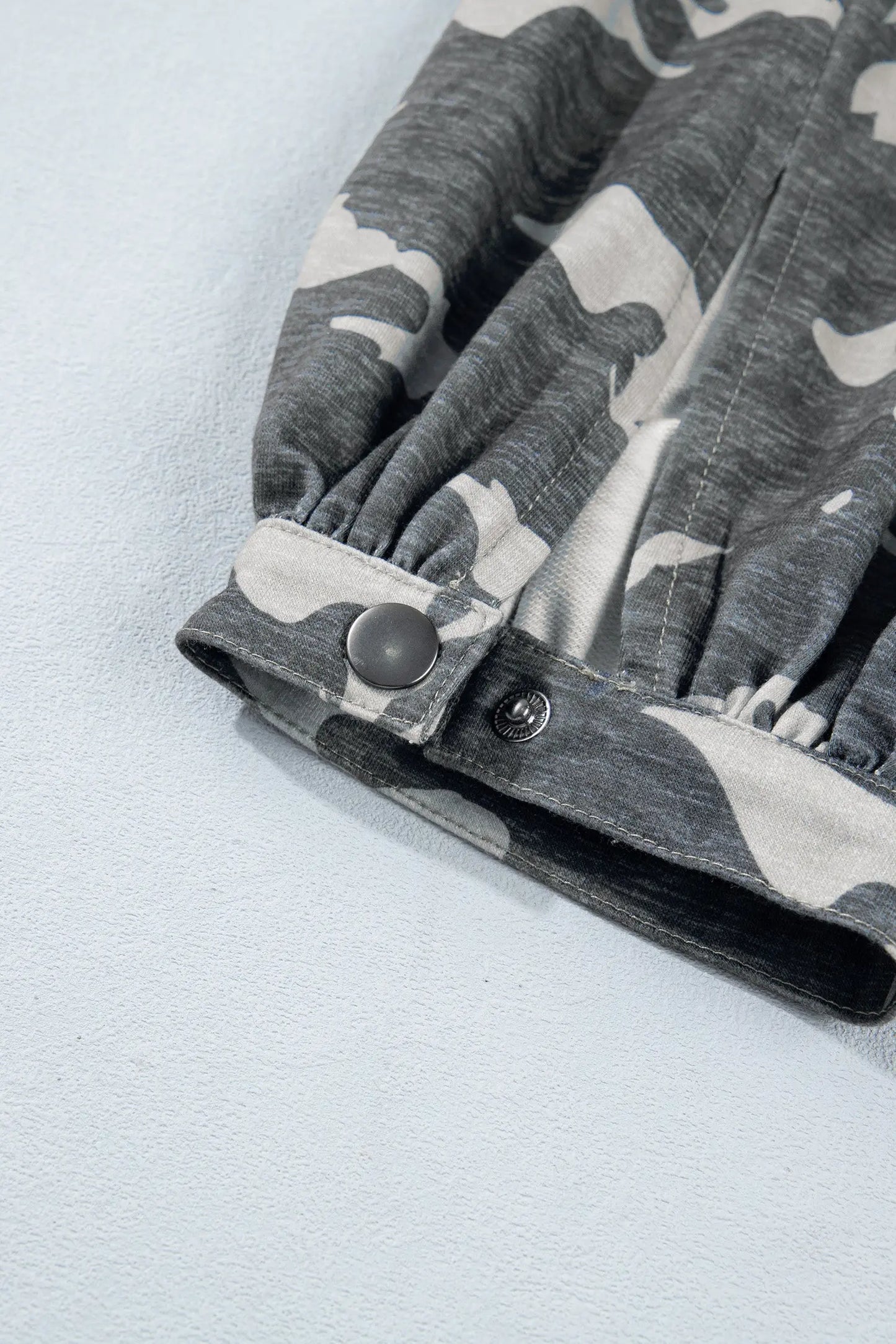 Multicolour Drawstring Contrast Waistband Camouflage Cargo Barrel Pants