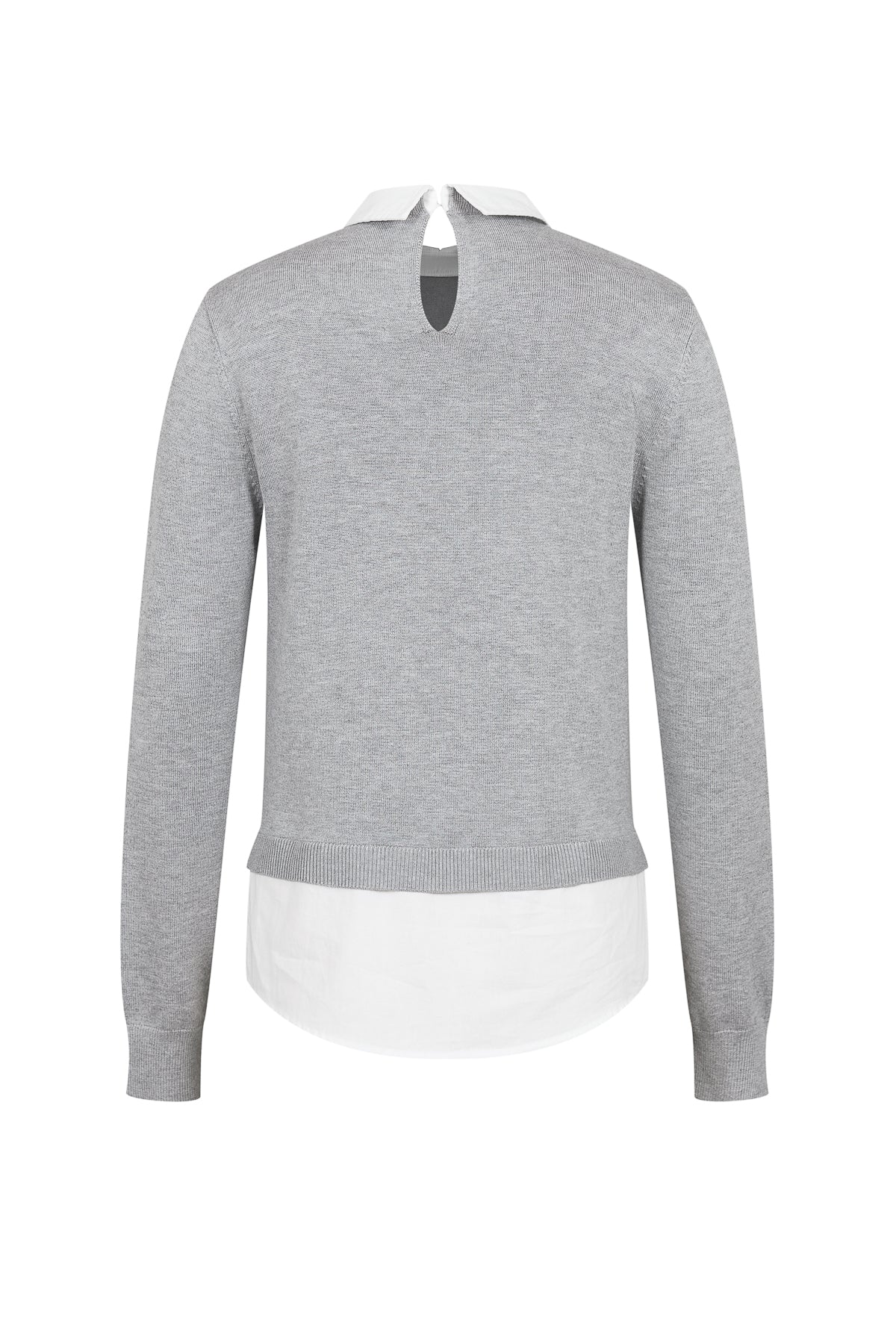 Collared Layered Knit flat lay view