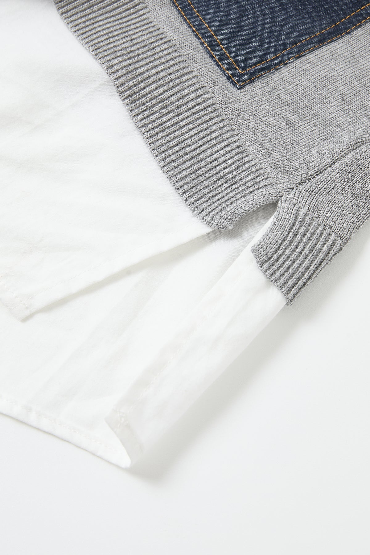 Collared Layered Knit detail view