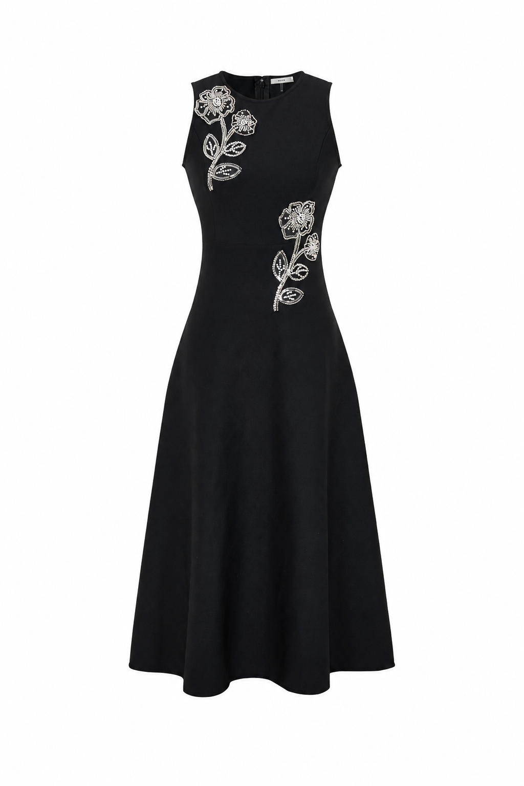 Beaded Floral Midi Dress hanging view