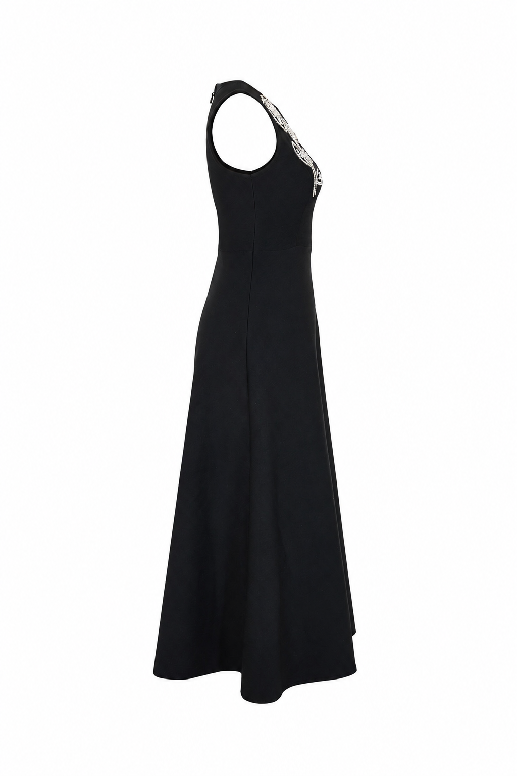 Beaded Floral Midi Dress side view