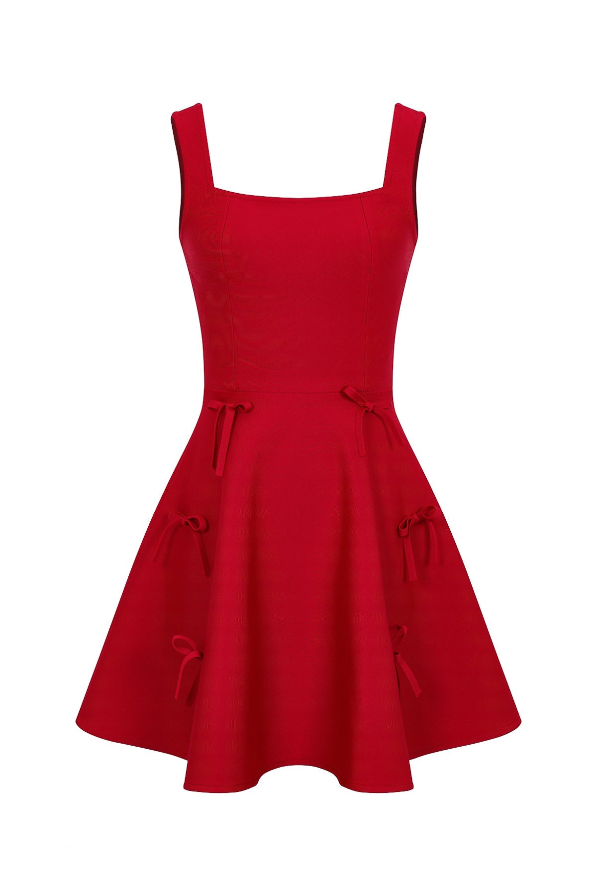 Bow Detail Mini Dress flat lay view