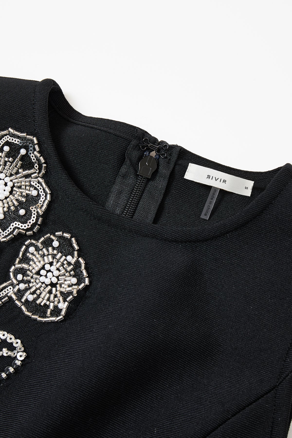 Beaded Floral Midi Dress detail view