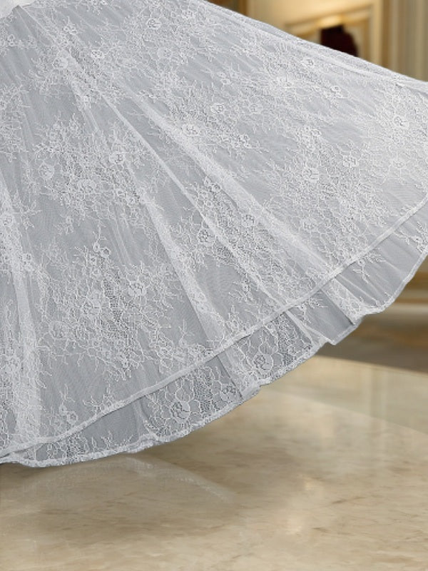 Off-Shoulder Two-Piece Maxi Set with Sheer Lace Skirt detail view · nz-bg-v1