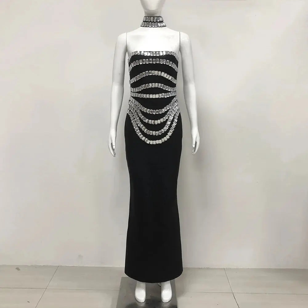 Black Party Bandage Dress mannequin view · nz-alt-v1