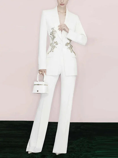 Formal Beaded Two-Piece Set on model editorial view · nz-bg-v1