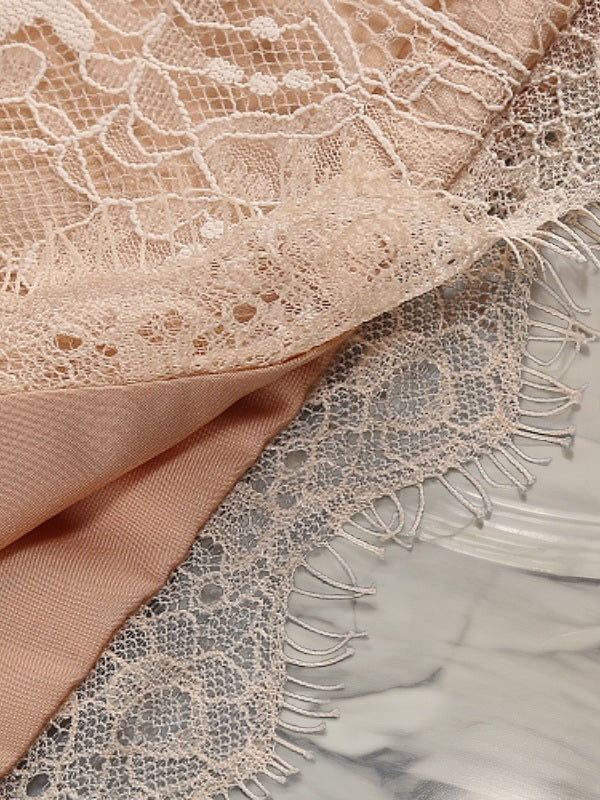 Blush Lace Ruffle Corset Mini Dress detail view · nz-bg-v1