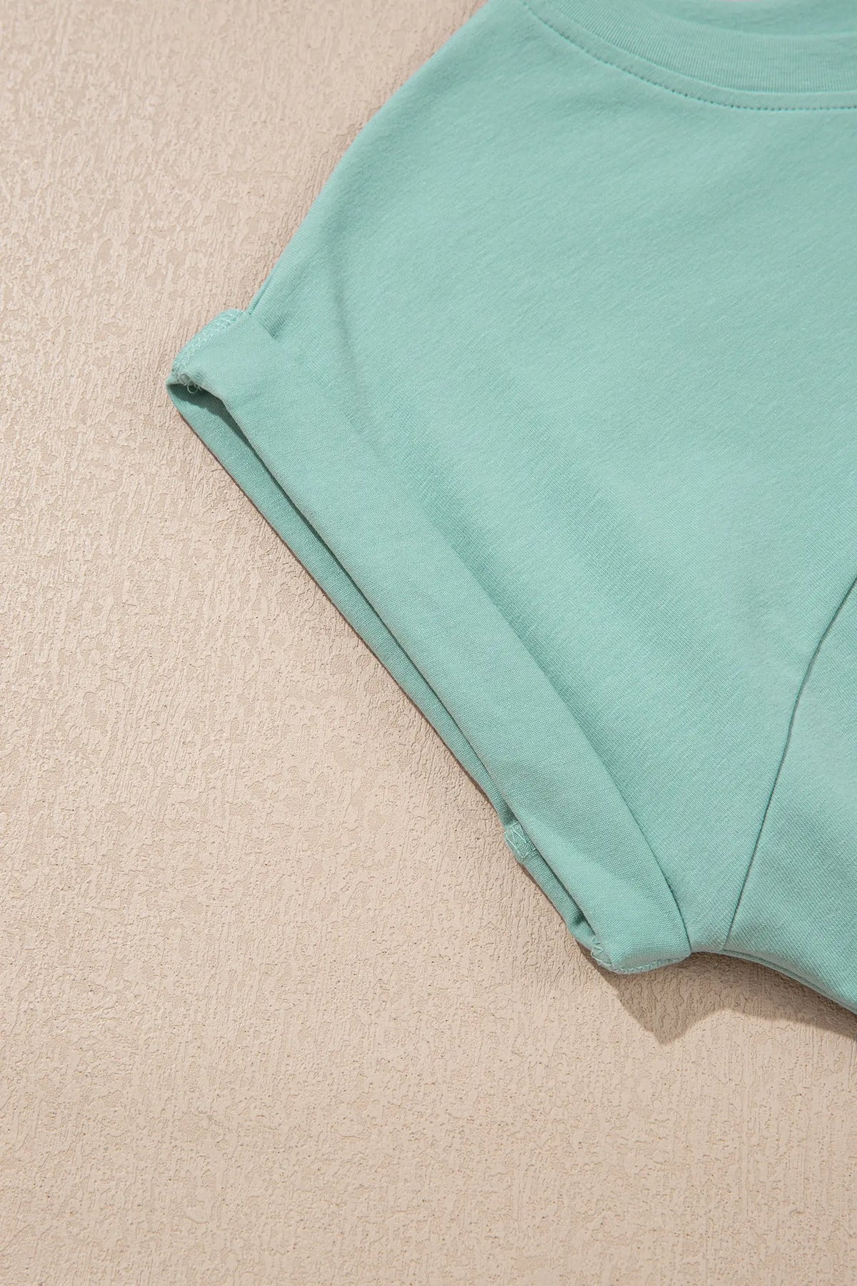 Solid Color Cropped Tank Top and Jogger Pants Set