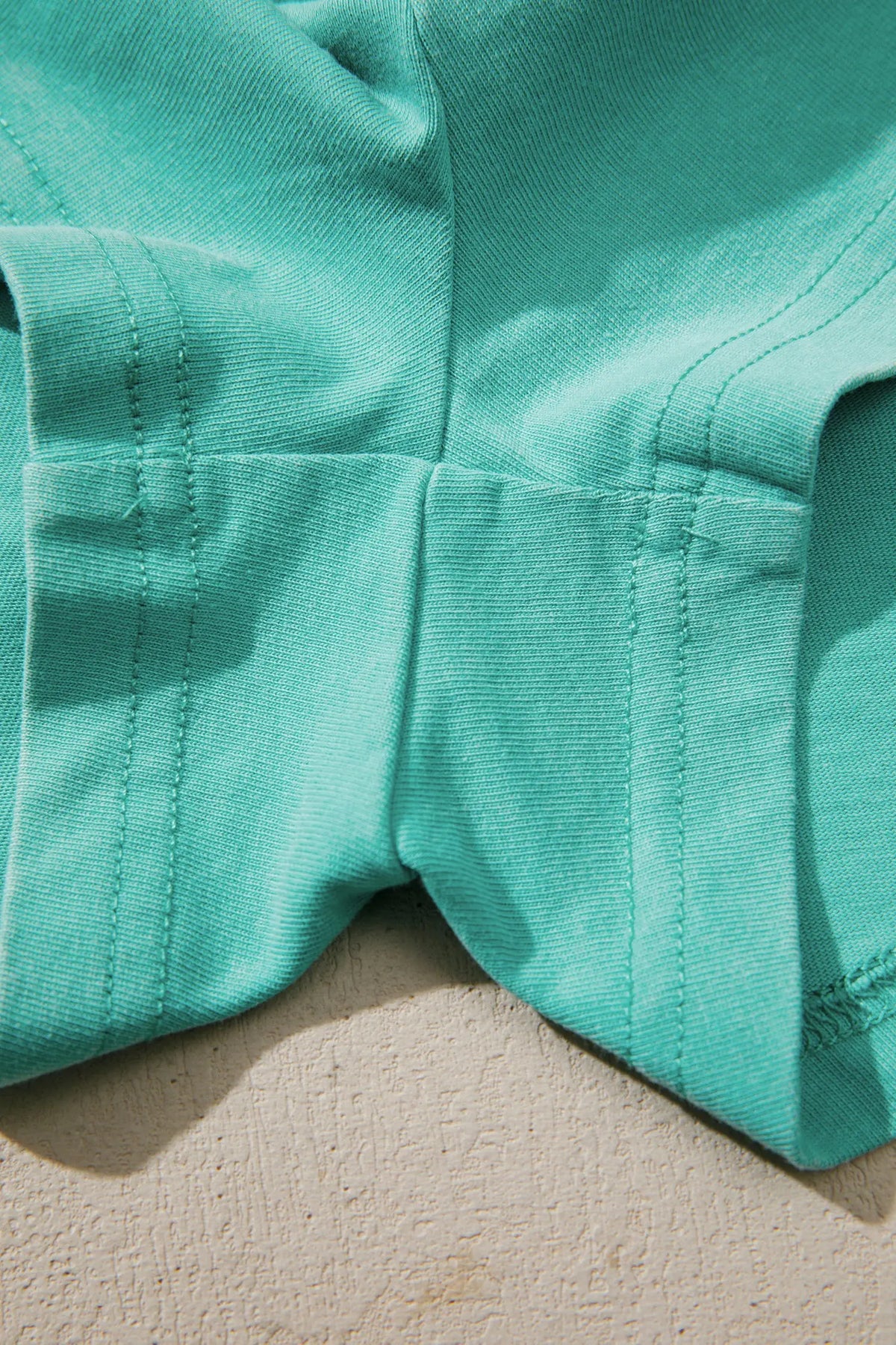 Cotton Mineral Wash V Neck Tee Matching Skort Set