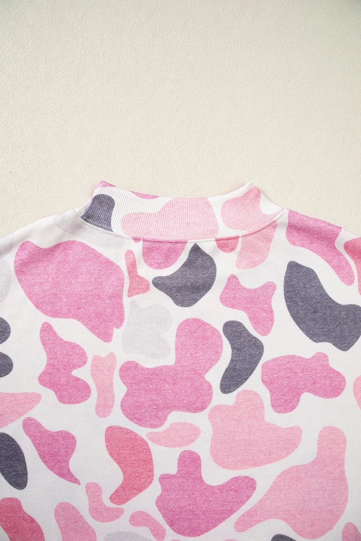 Camo Print Howdy Western Style Baggy Pullover Sweatshirt