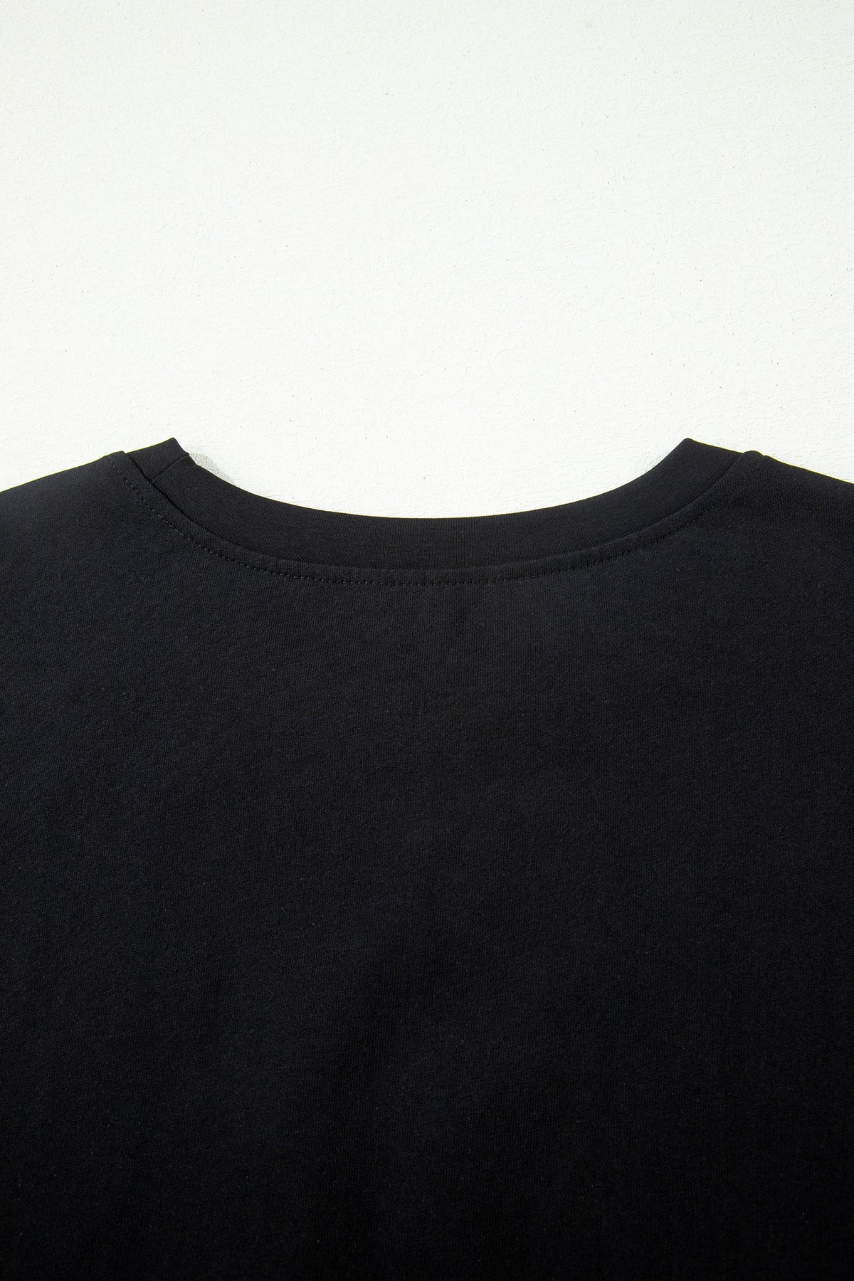 Leopard Bow Embroidered Cotton Round Neck T Shirt