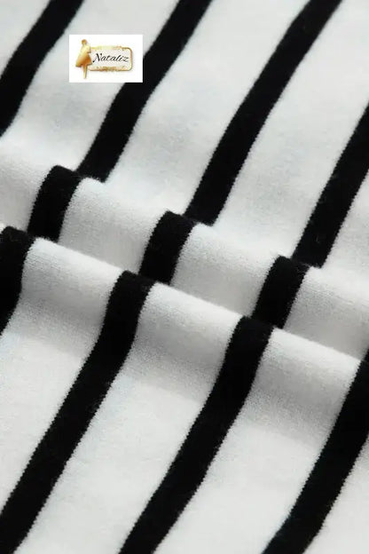 Beige Stripe Ruffle Trim Button Down Knit Short Sleeve Sweater Cardigan Nataliz